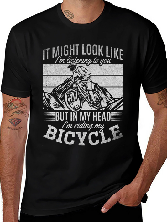 Bicycle Lovers Tee: In My Head Im Riding!
