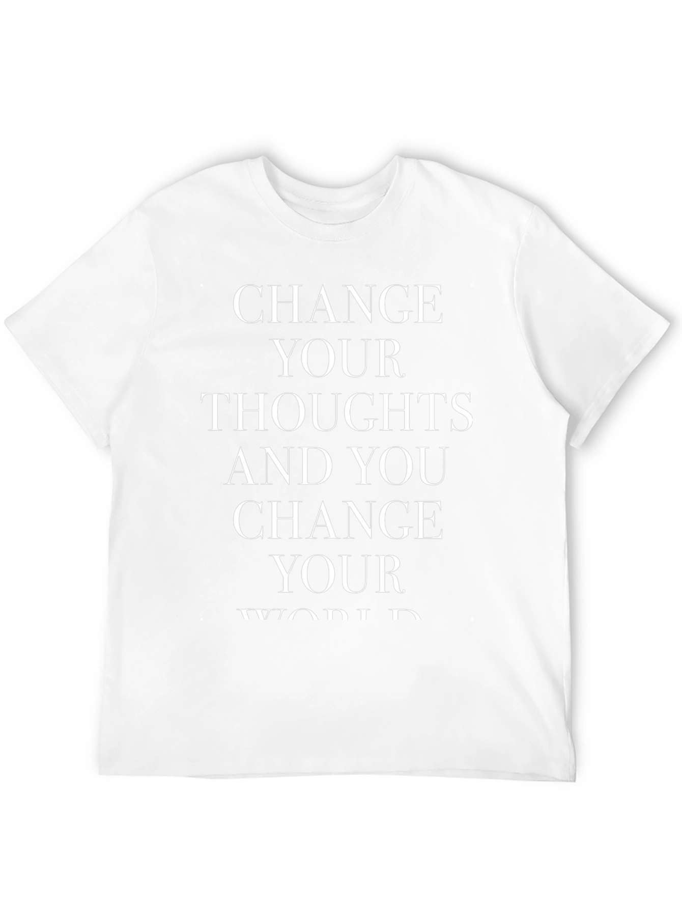 Inspirational Change Your Thoughts Graphic Tee