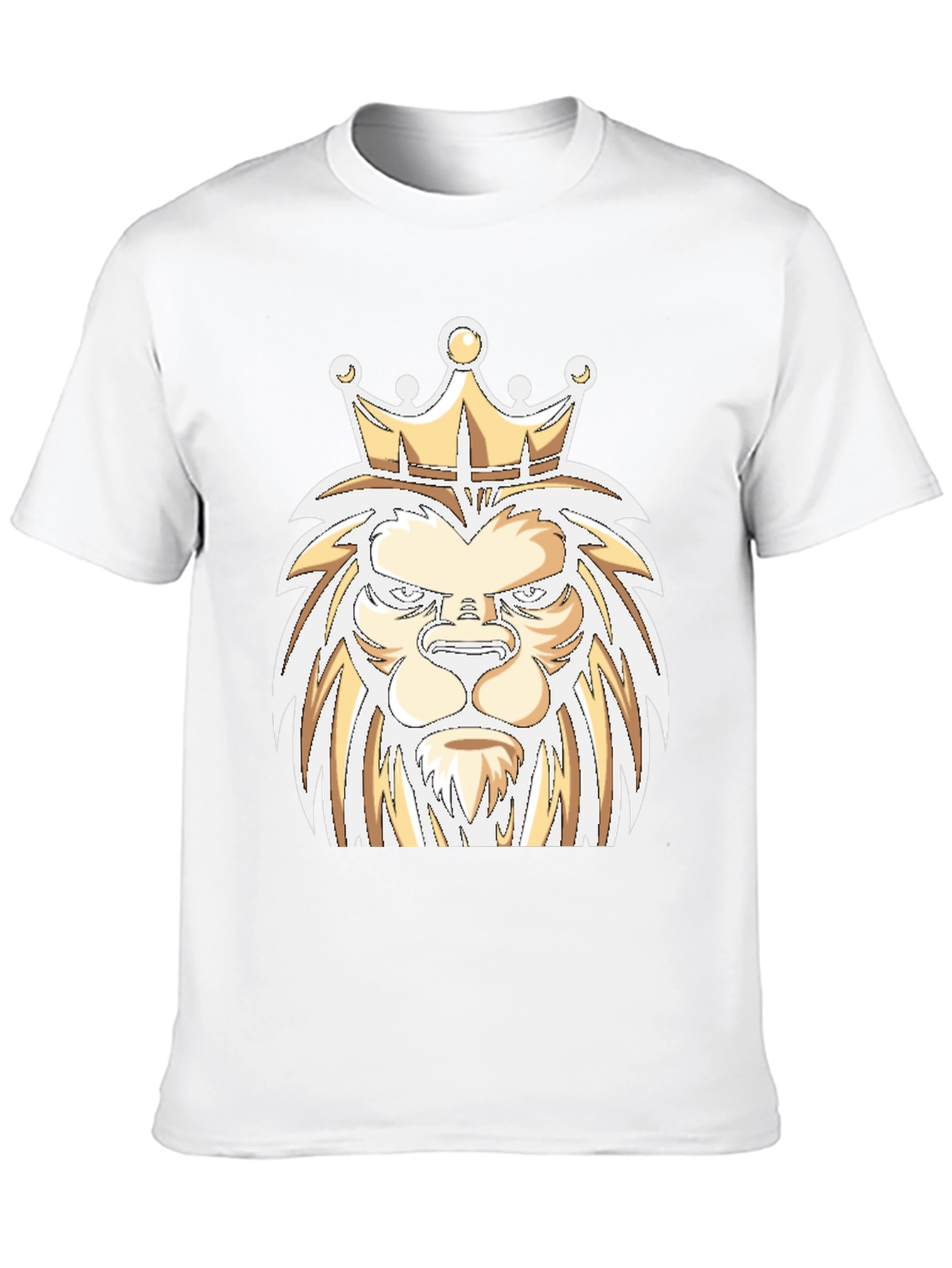 Lion King Graphic Tee - Bold Design Black Cotton