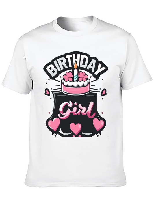 Birthday Girl T-Shirt - Cute Cake Design