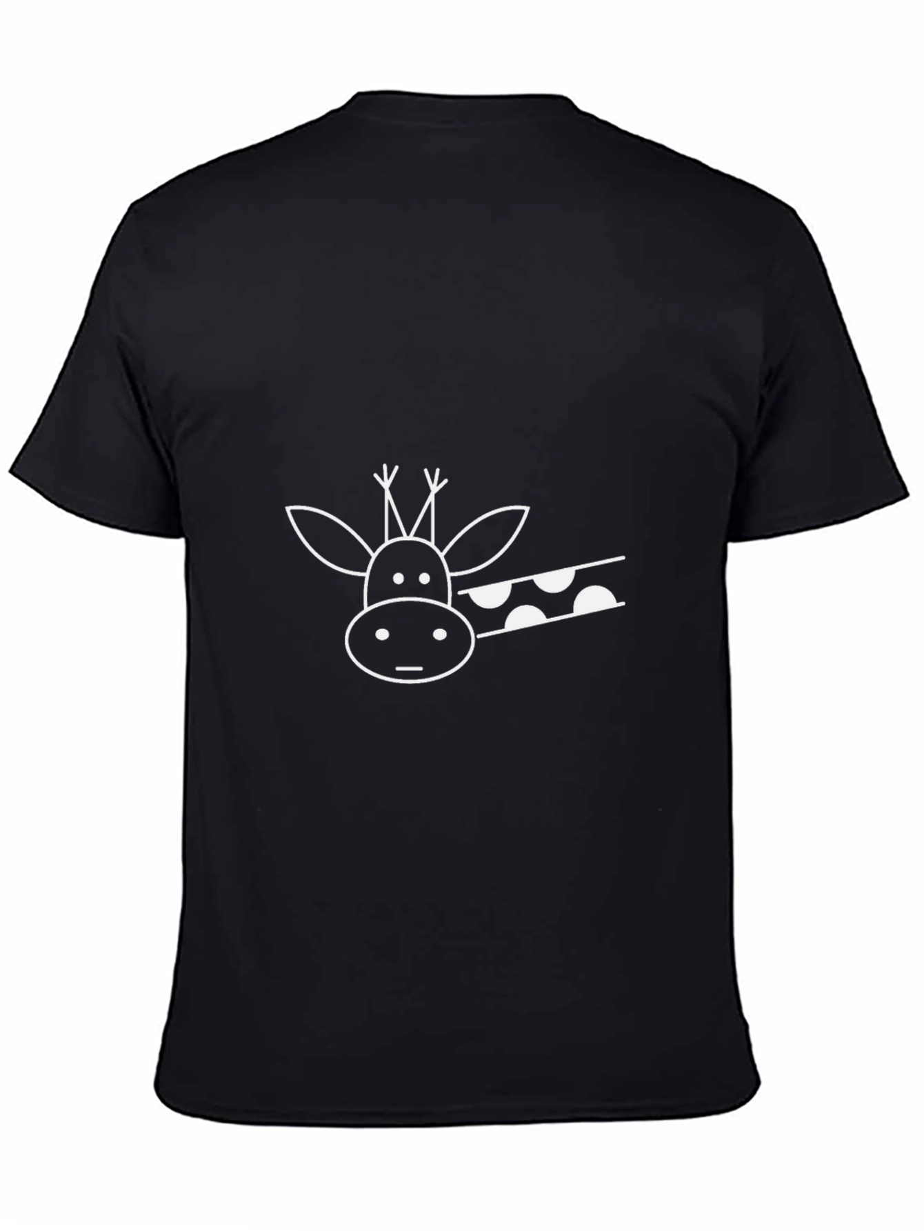 Giraffe Graphic Black T-Shirt