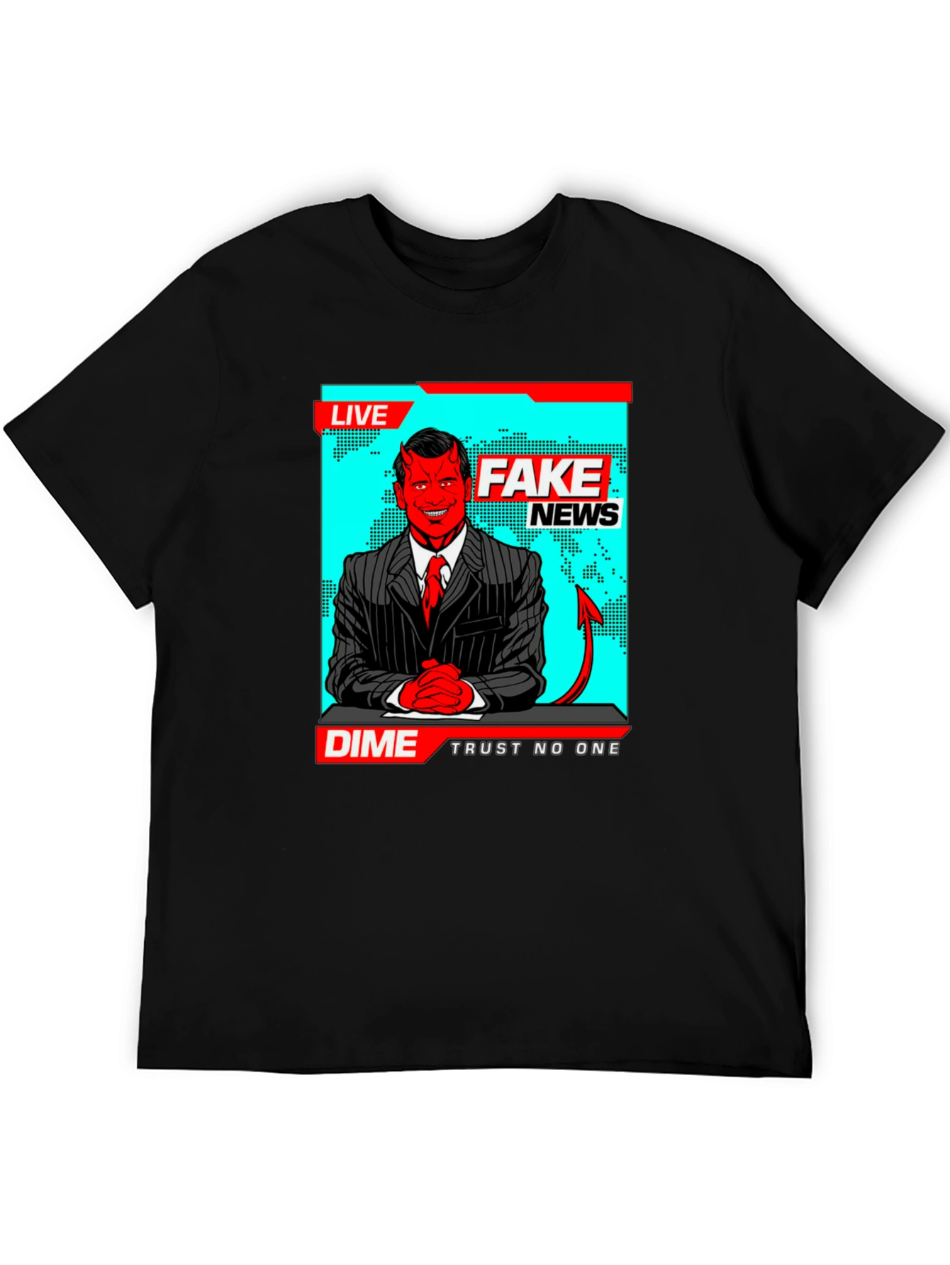 Fake News Dime T-Shirt - Trust No One Tee