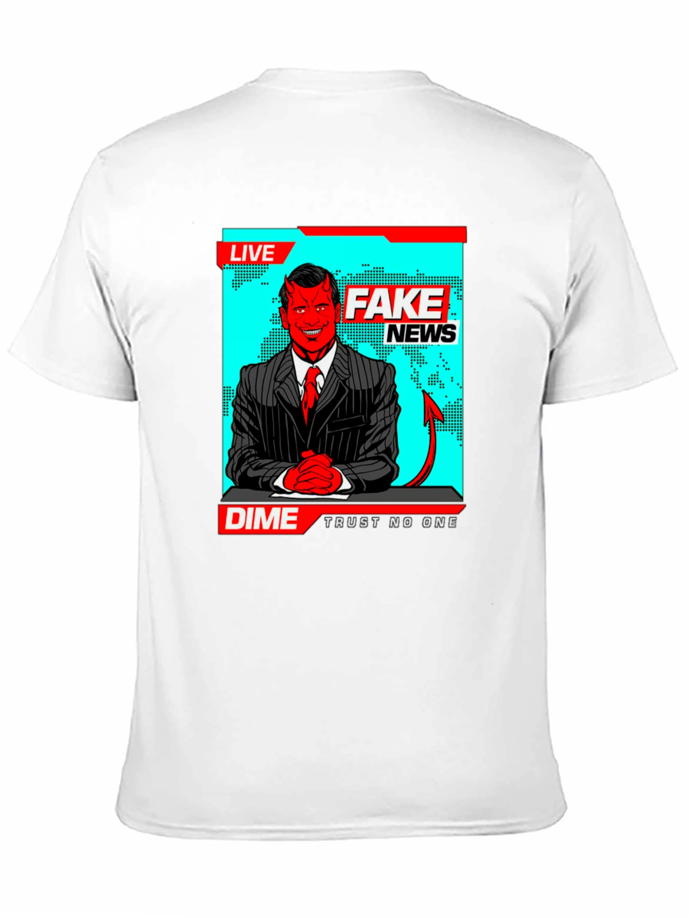 Fake News Dime T-Shirt - Trust No One Tee