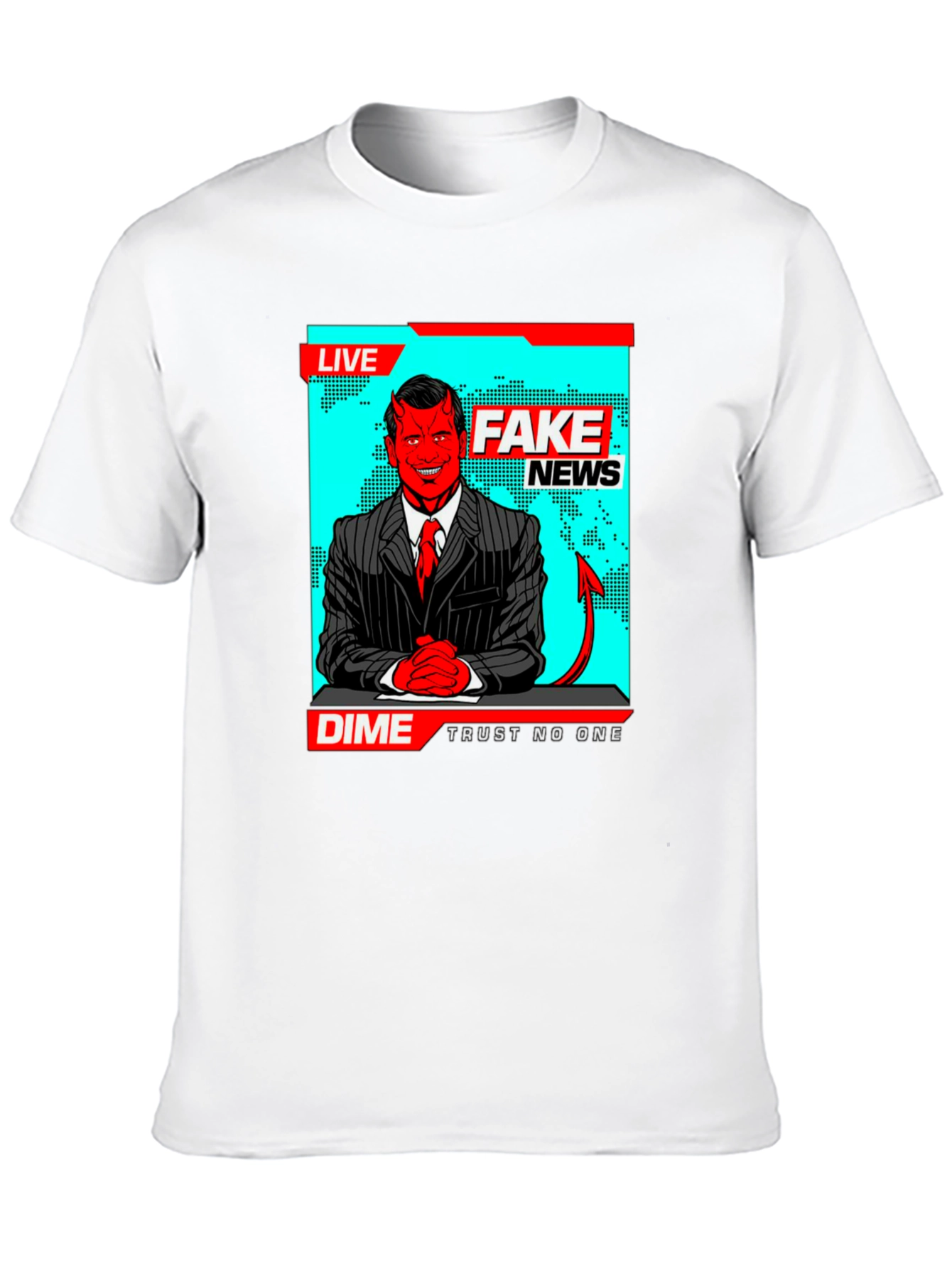 Fake News Dime T-Shirt - Trust No One Tee
