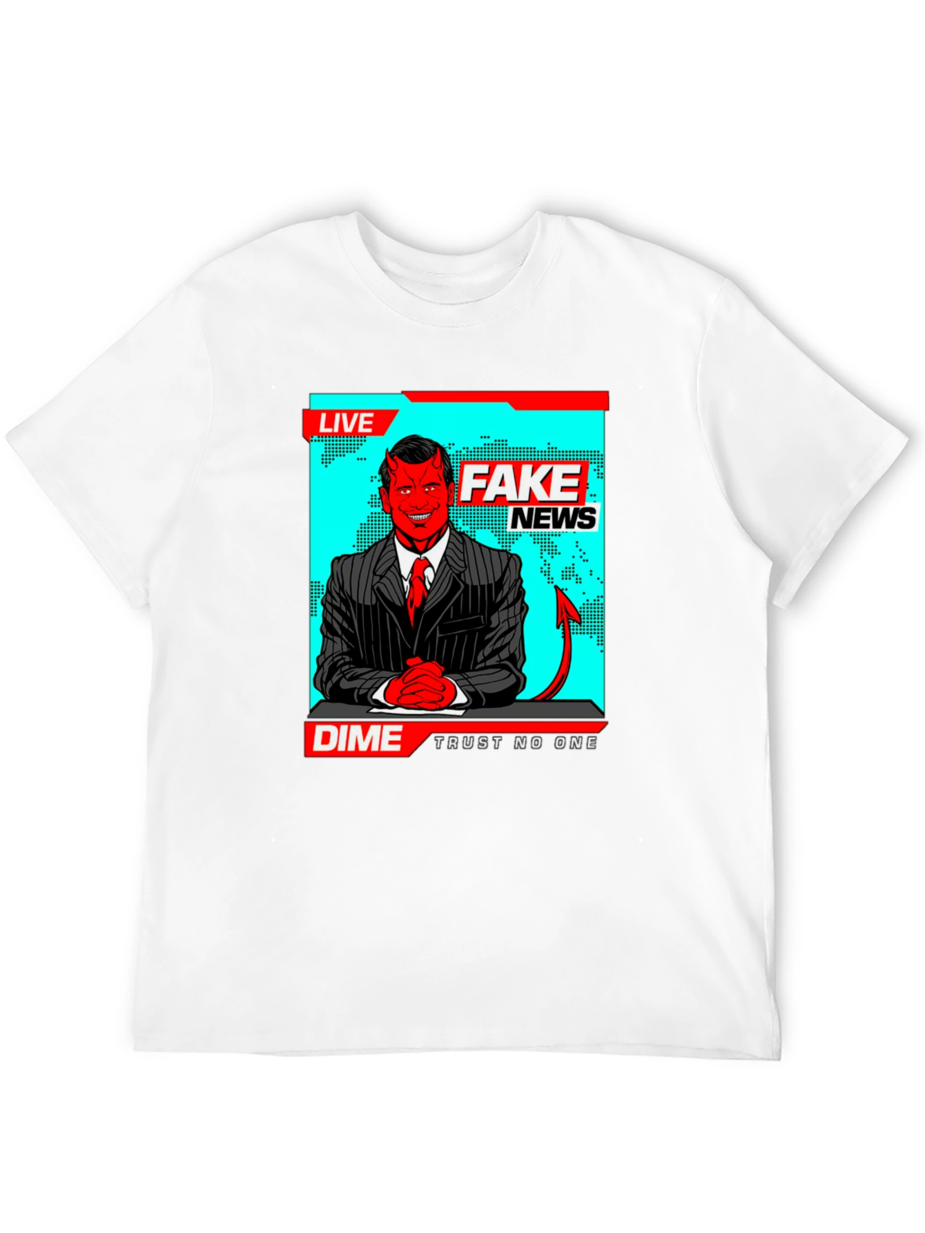 Fake News Dime T-Shirt - Trust No One Tee