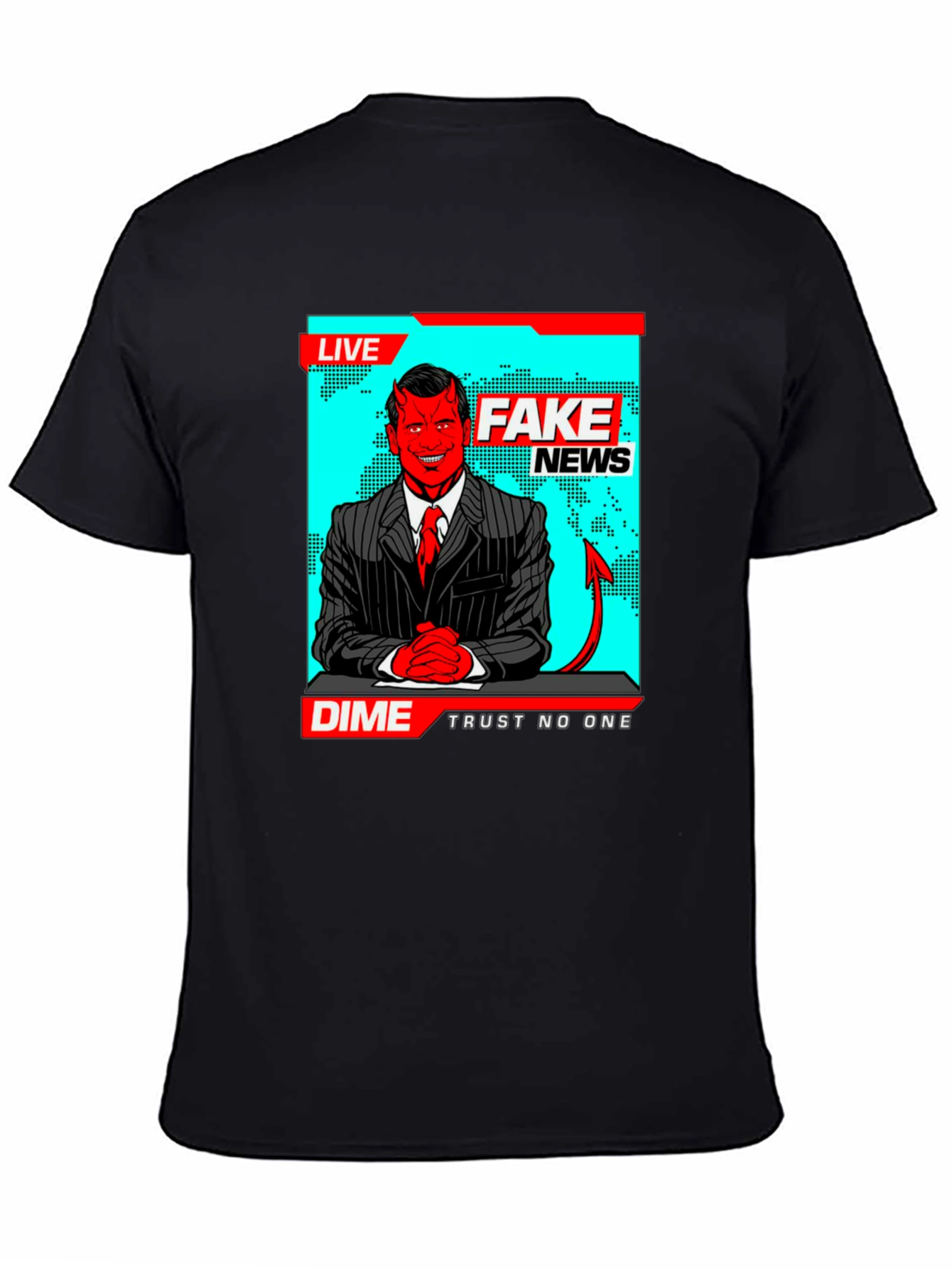 Fake News Dime T-Shirt - Trust No One Tee