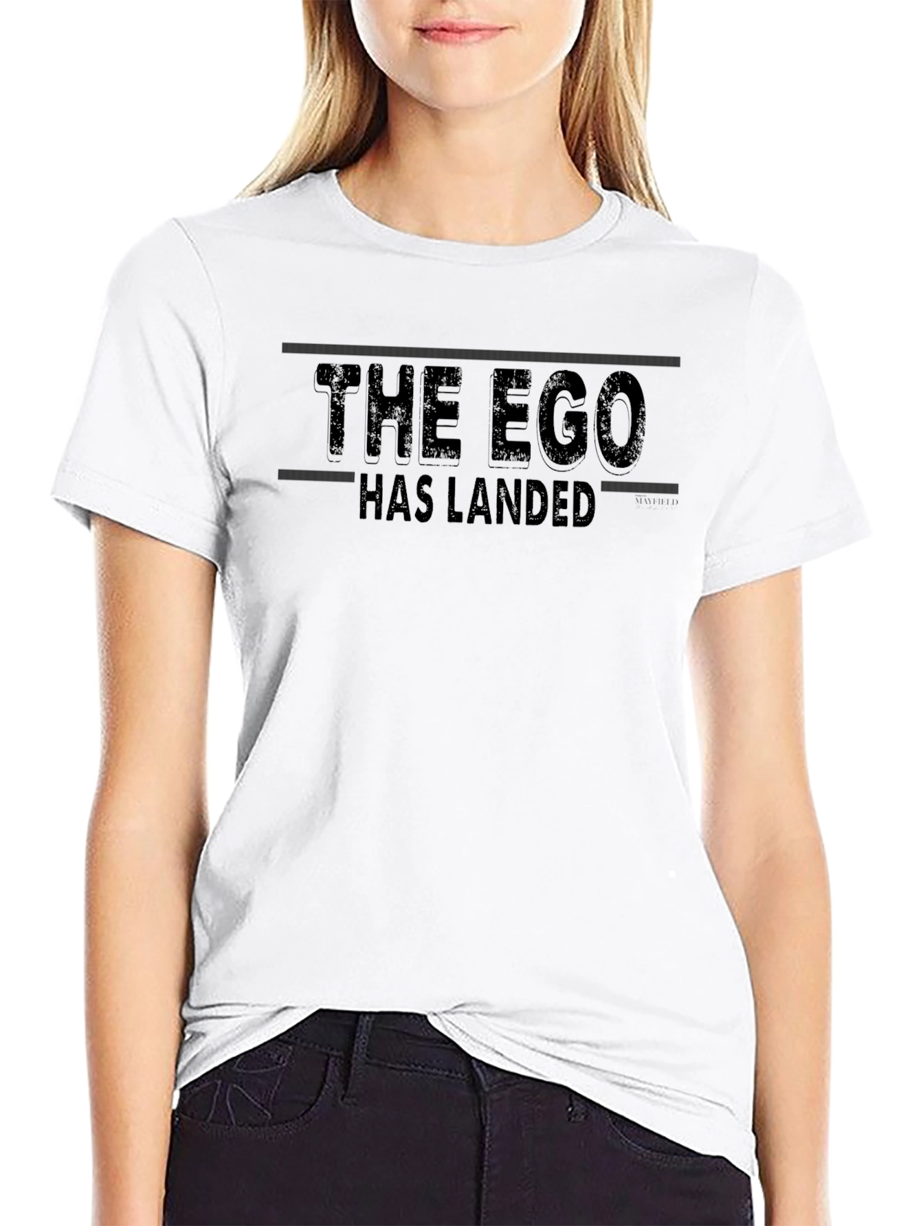 The Ego Has Landed Graphic Tee - Black