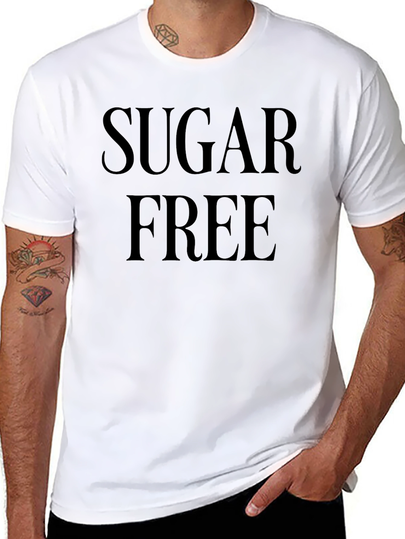Sugar Free Black Graphic T-Shirt