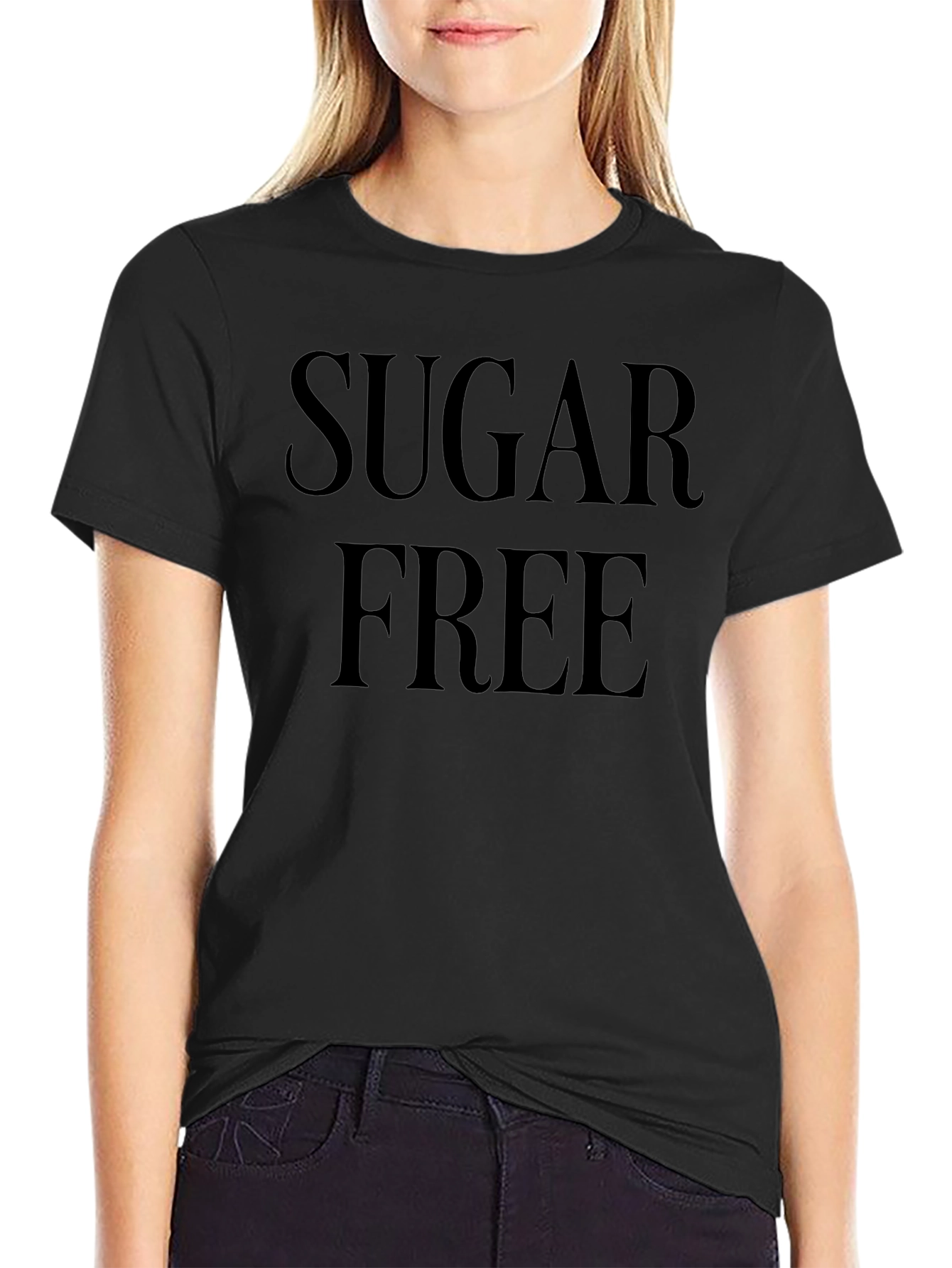 Sugar Free Black Graphic T-Shirt