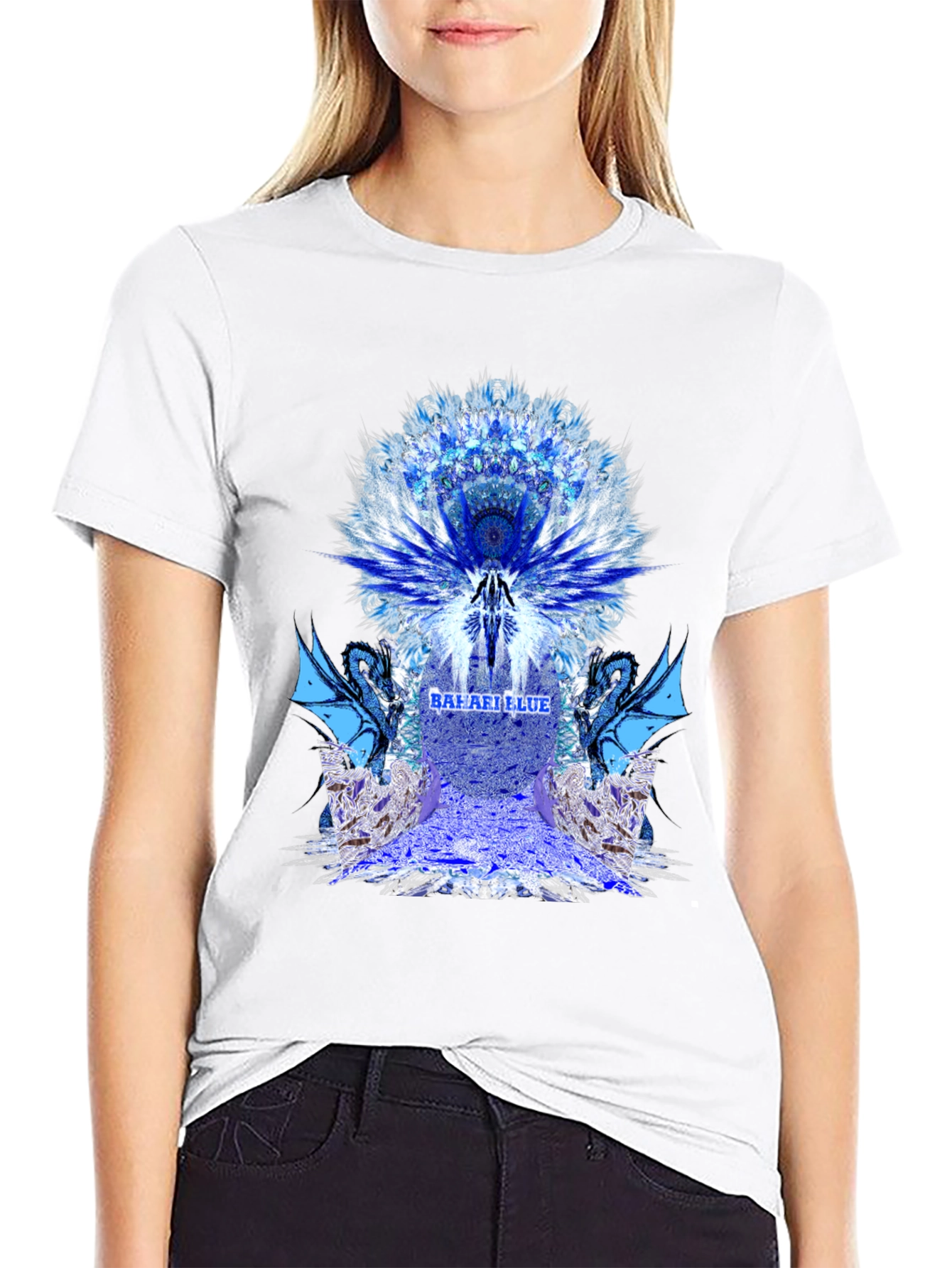 Celestial Dragon Graphic Tee - Black