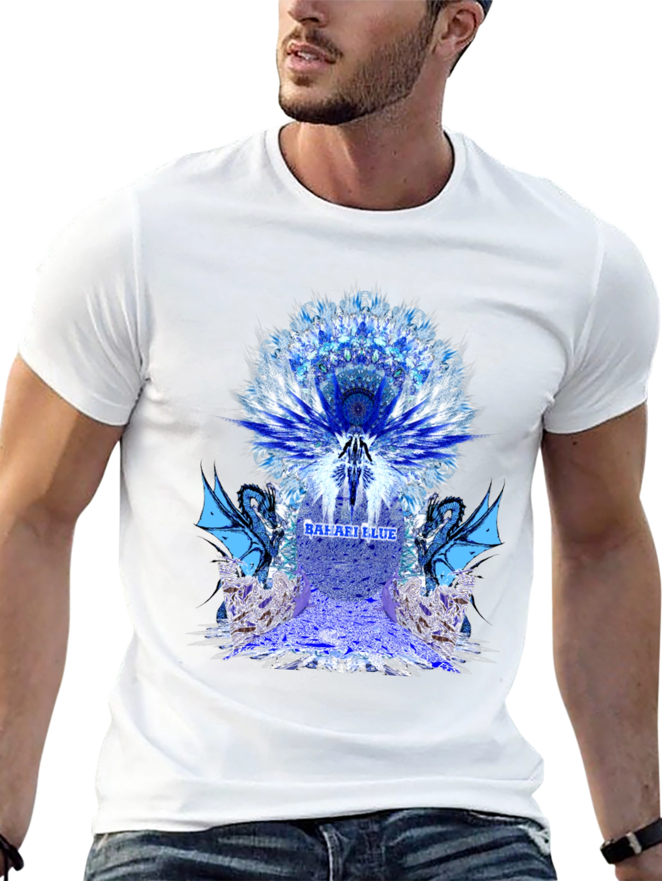 Celestial Dragon Graphic Tee - Black