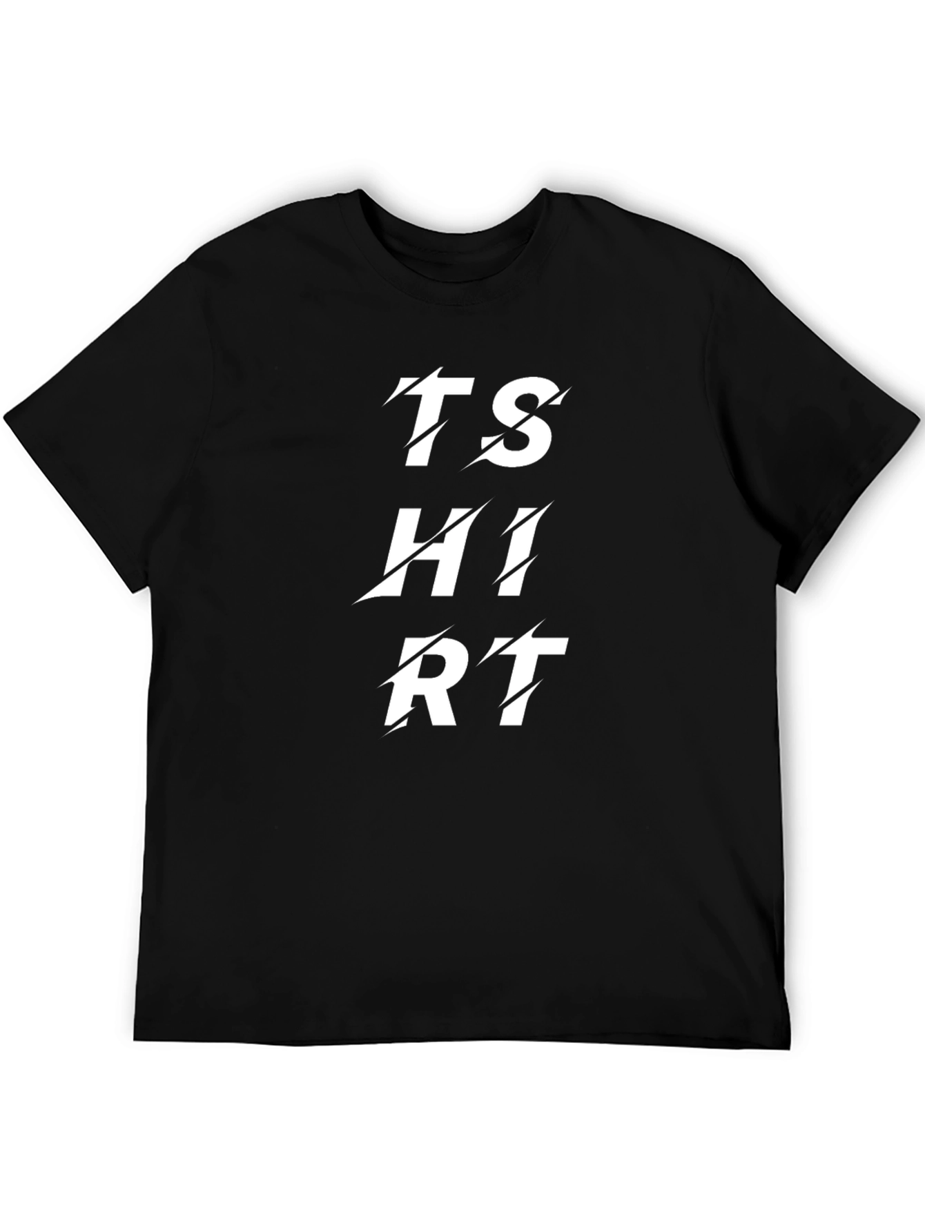 Stylish Black T-Shirt with Graphic Print