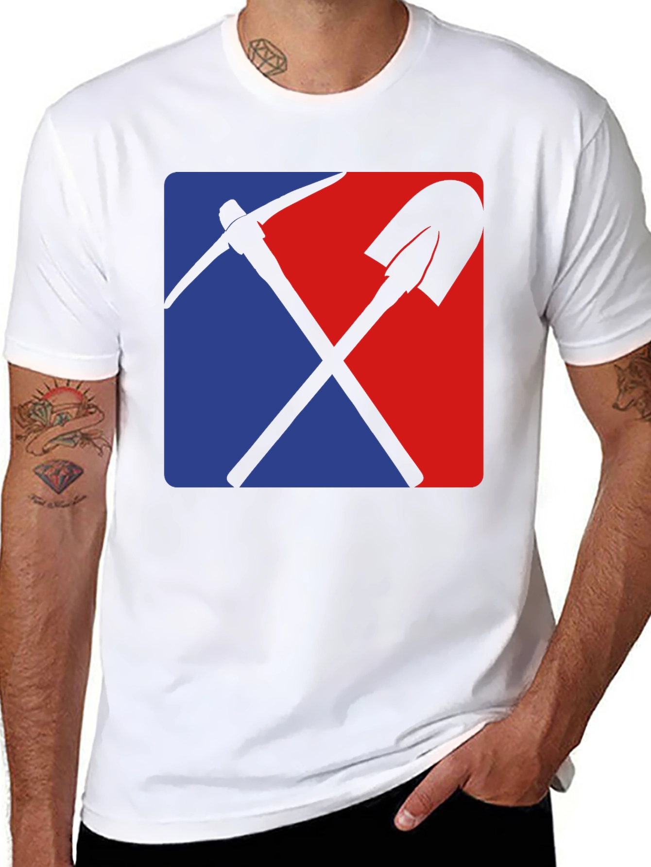 Pickaxe & Shovel Graphic Tee - Miners Delight!