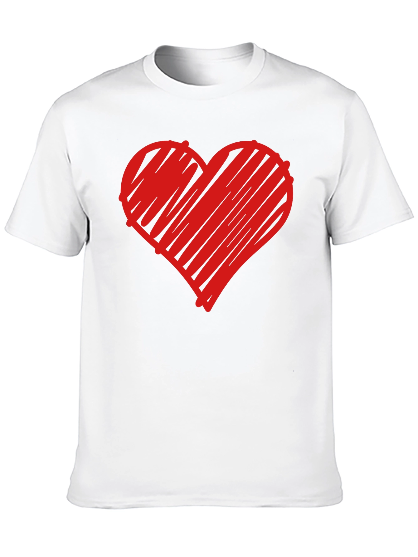 Heart Graphic Tee - Trendy Black T-Shirt