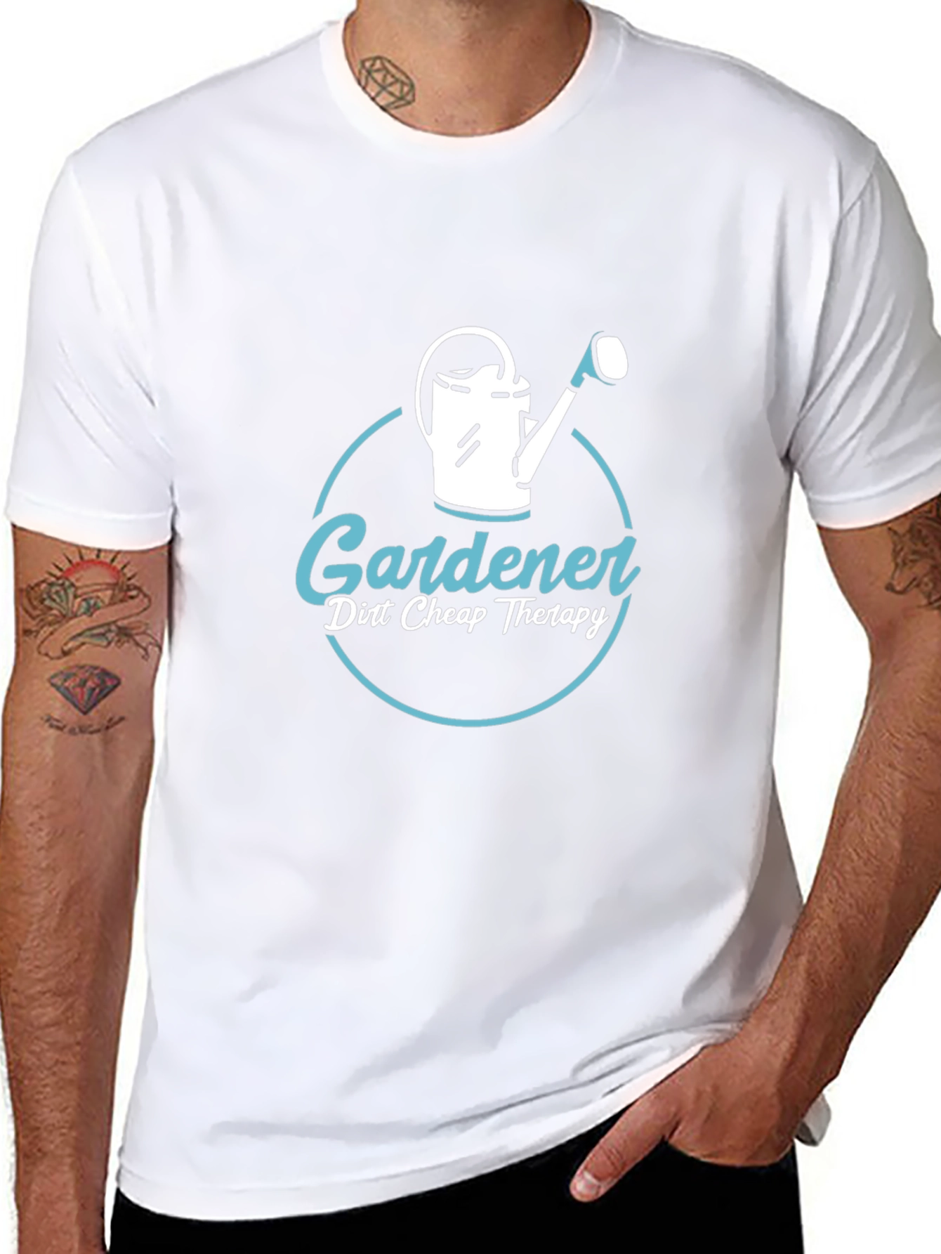 Gardener Therapy T-Shirt - Black Graphic Tee