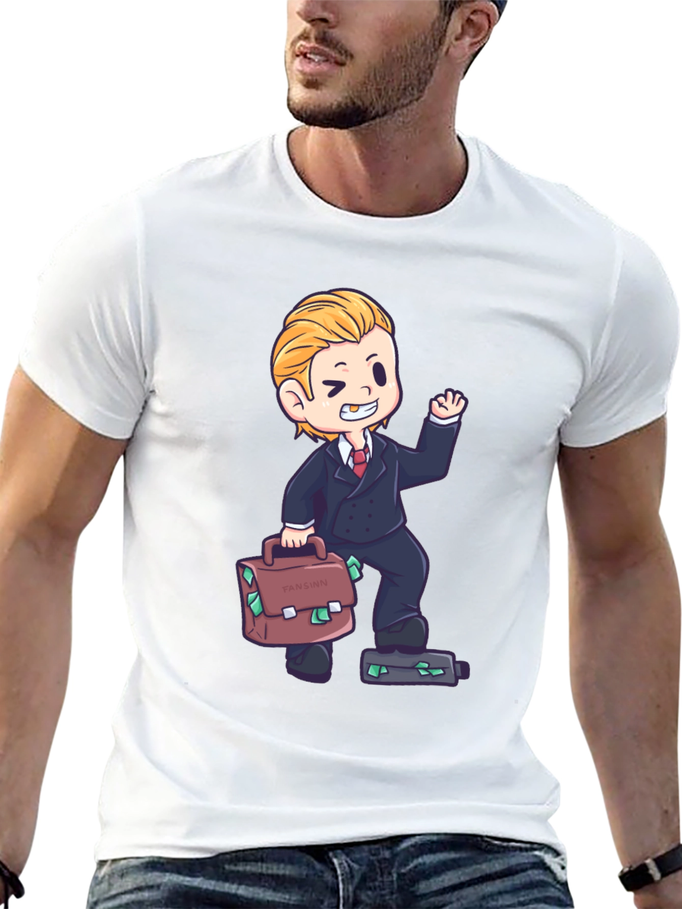 Cartoon Tycoon Graphic Tee