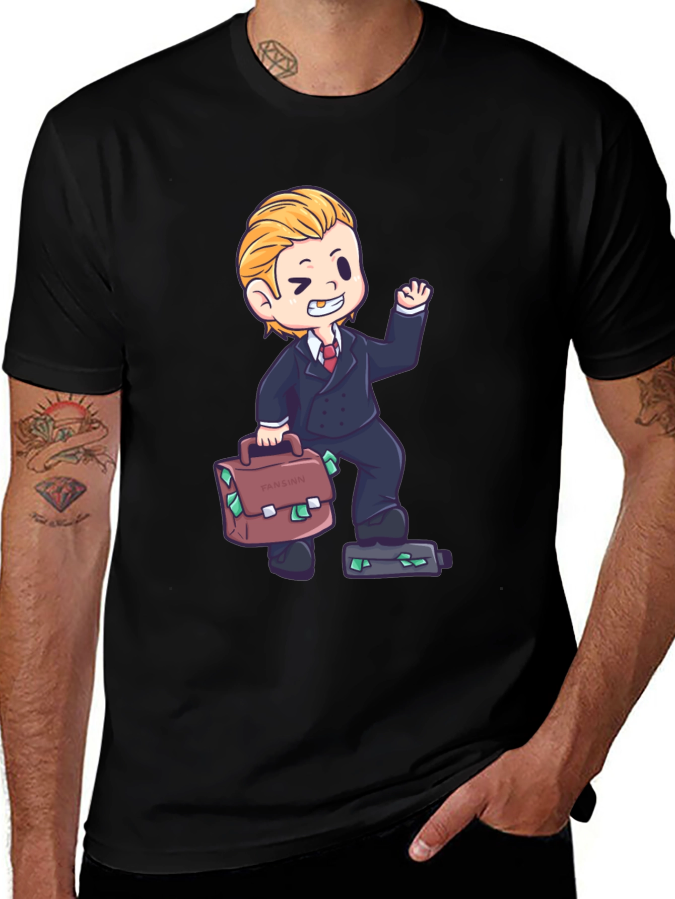 Cartoon Tycoon Graphic Tee