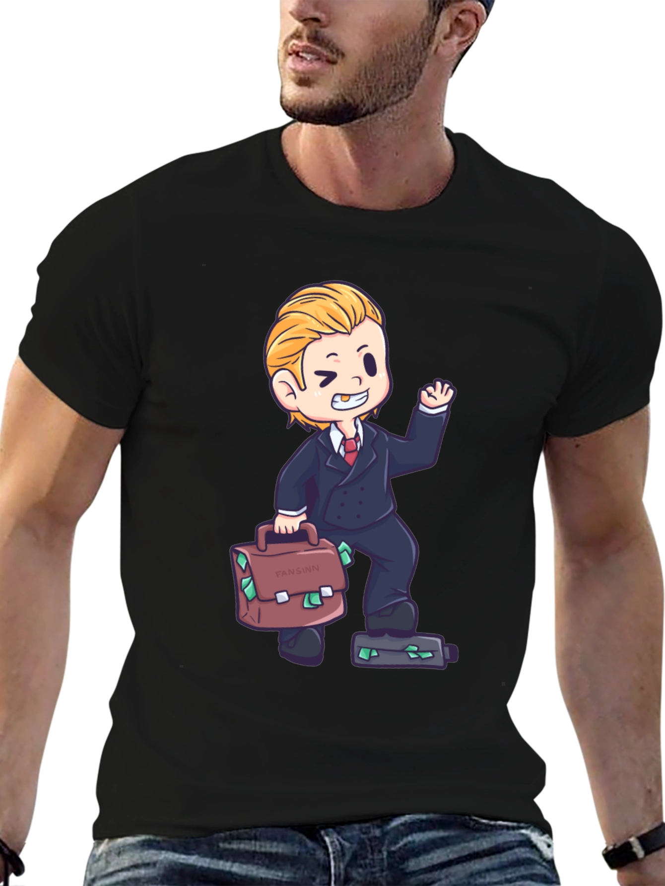 Cartoon Tycoon Graphic Tee