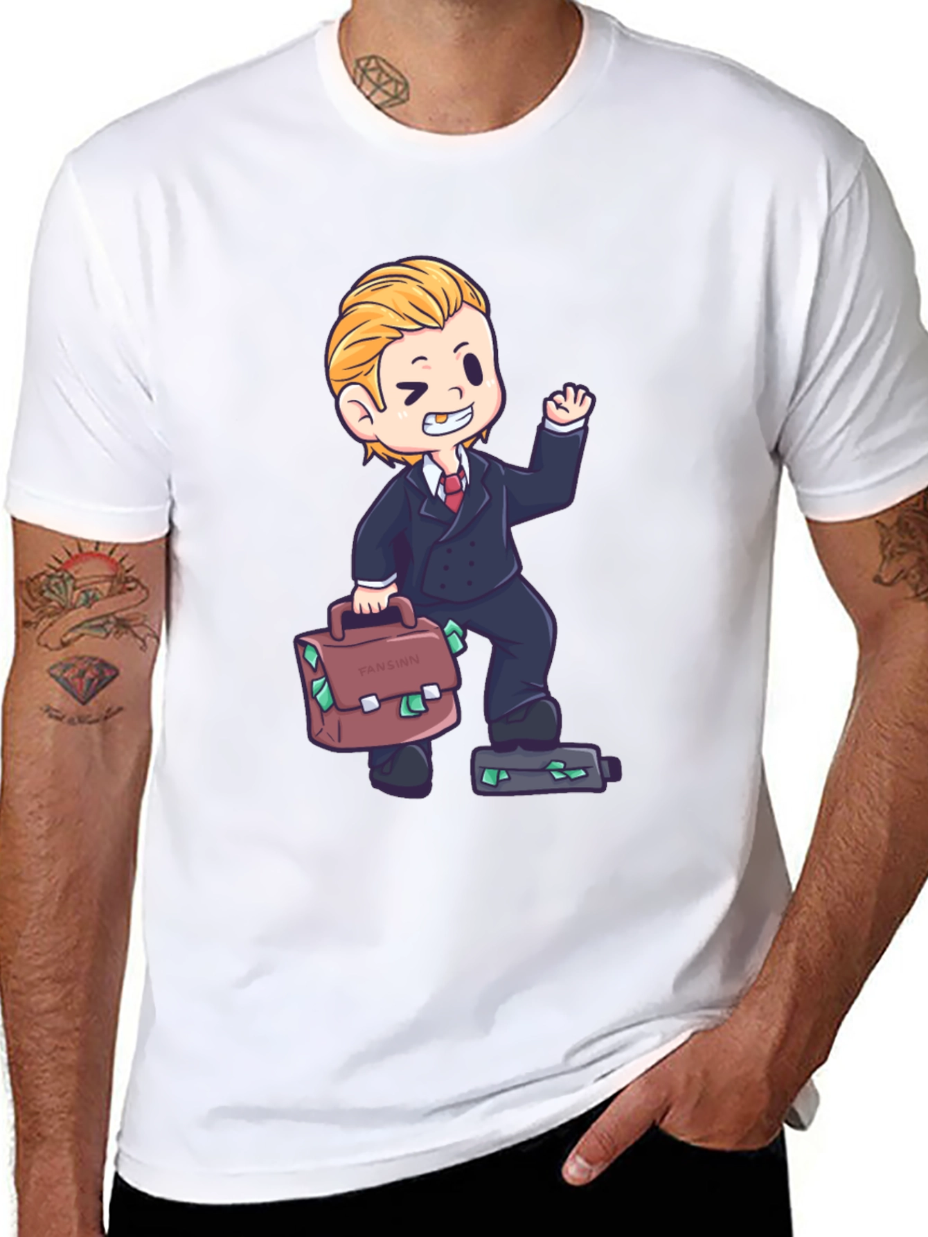 Cartoon Tycoon Graphic Tee