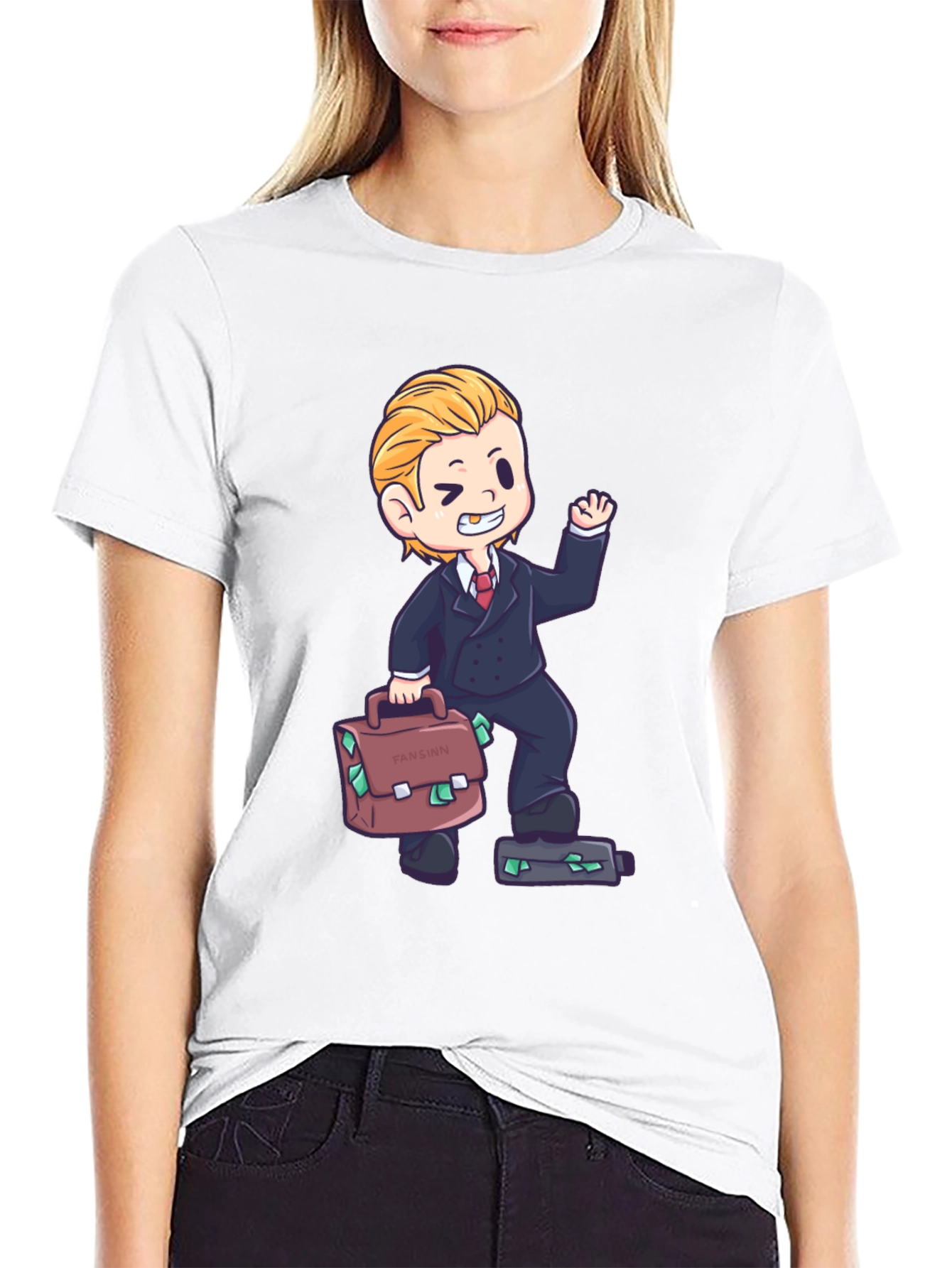 Cartoon Tycoon Graphic Tee