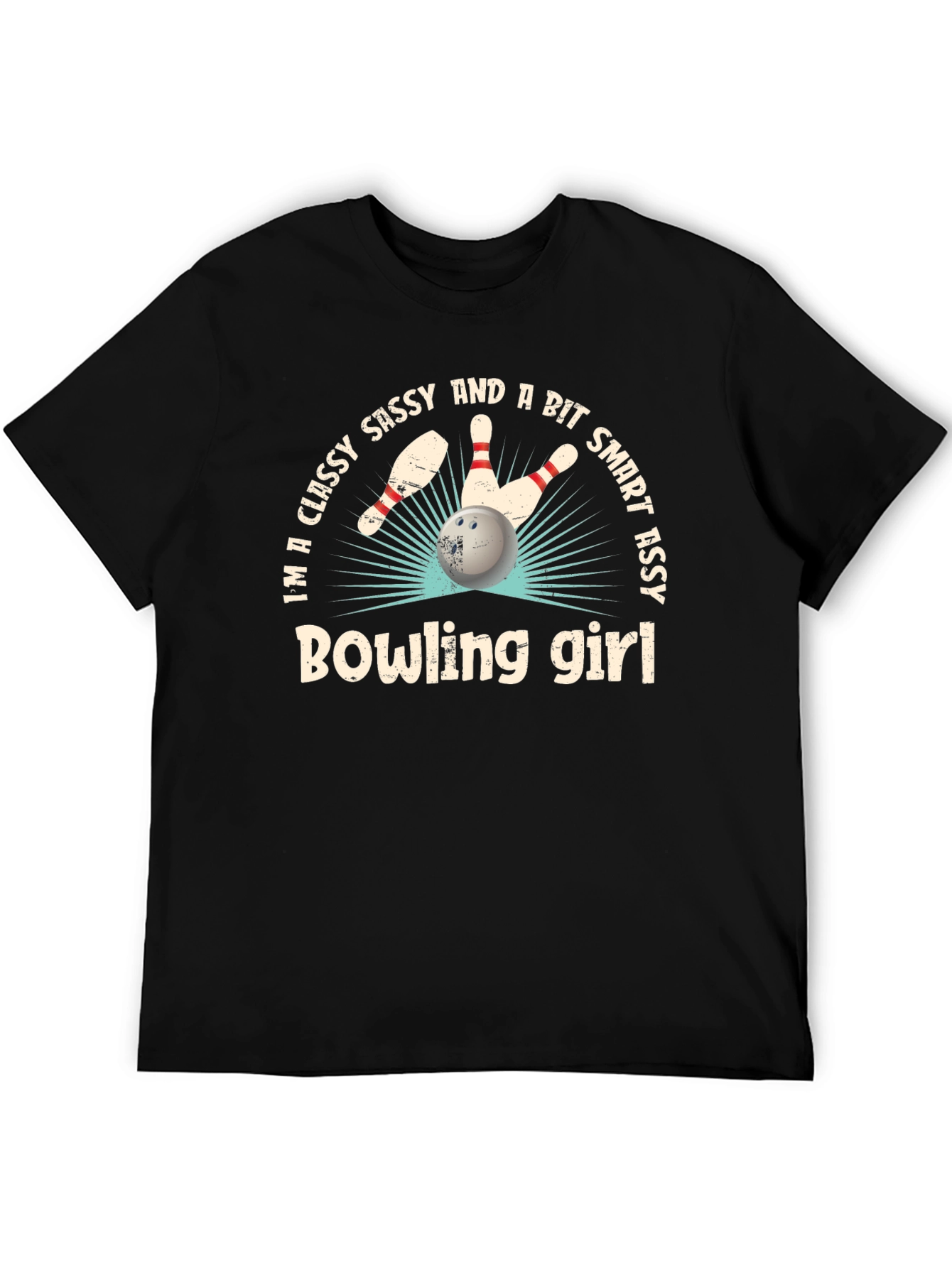 Classy Sassy Bowling Girl T-Shirt