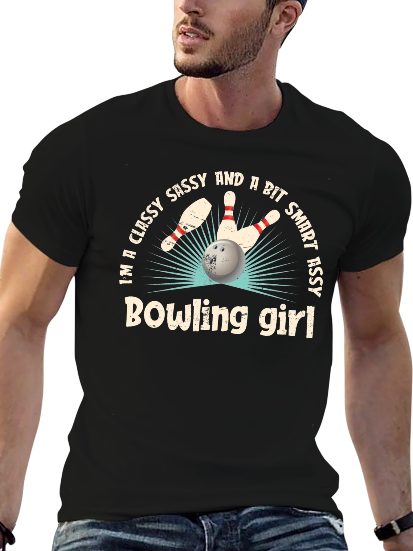 Classy Sassy Bowling Girl T-Shirt