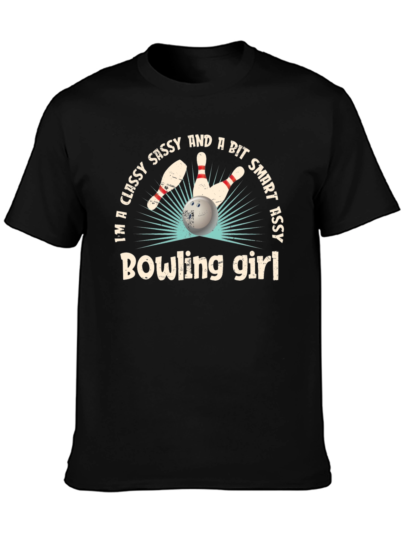 Classy Sassy Bowling Girl T-Shirt