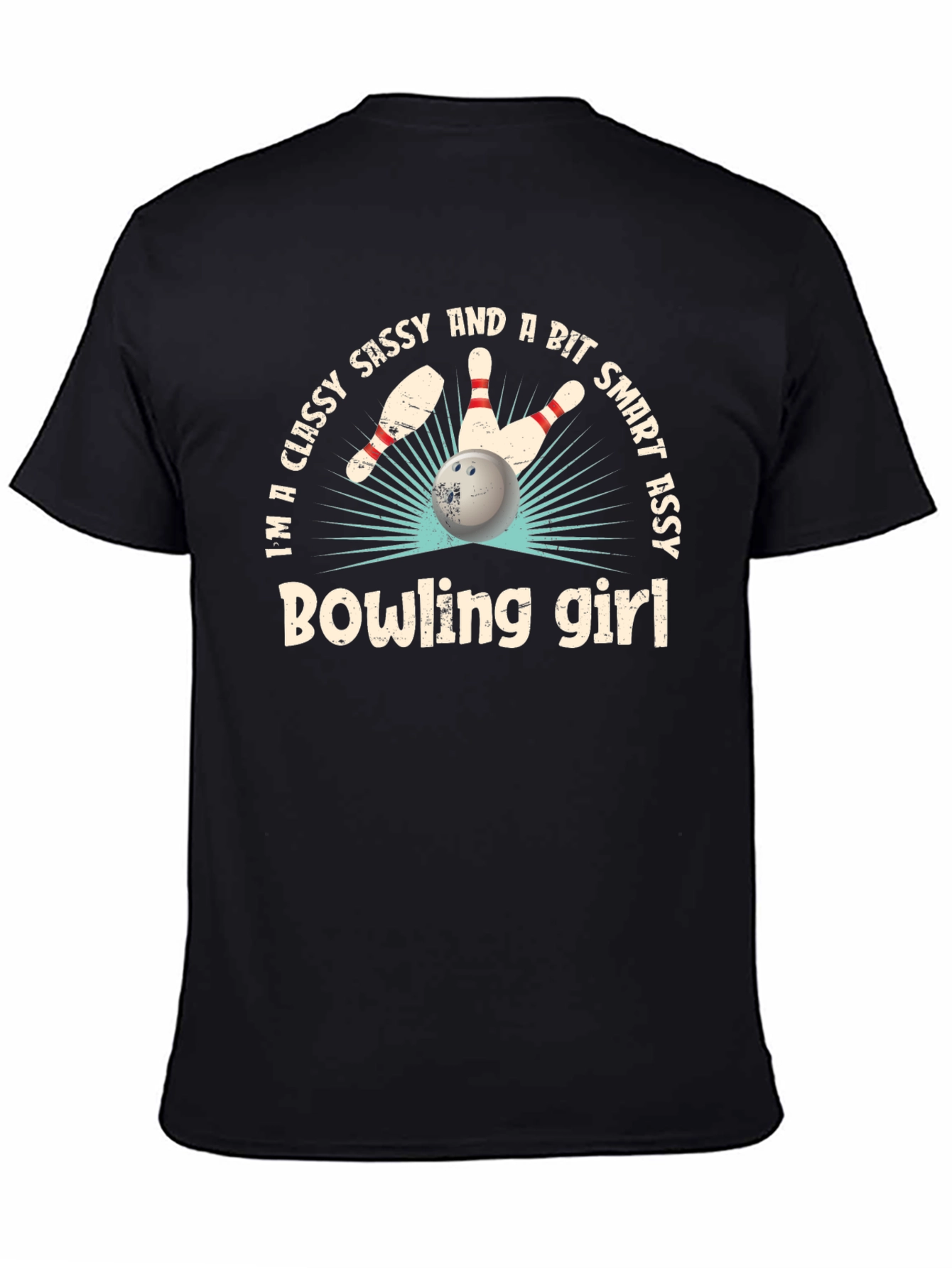 Classy Sassy Bowling Girl T-Shirt
