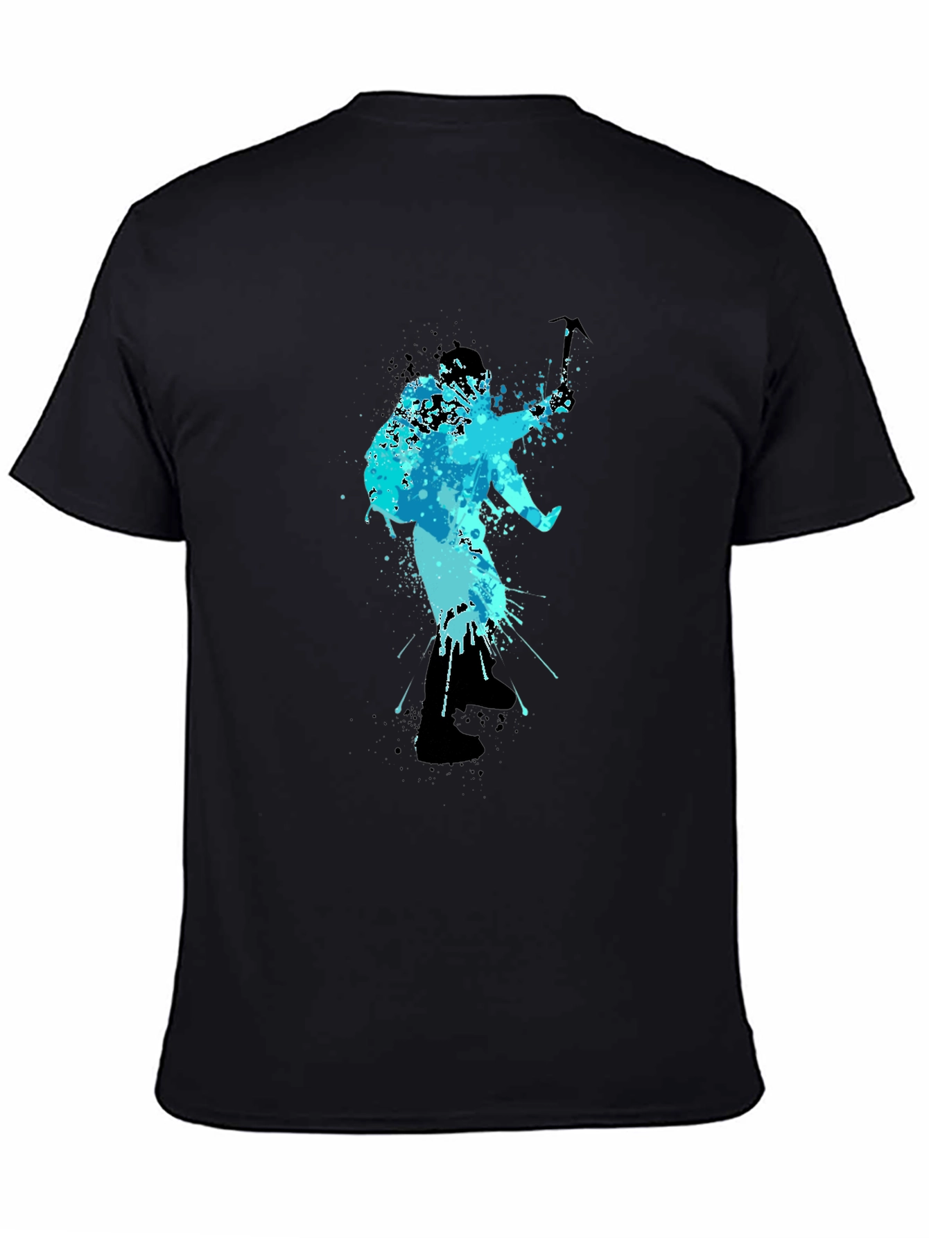 Cool Blue Climbing T-Shirt - Mountain Adventure Design