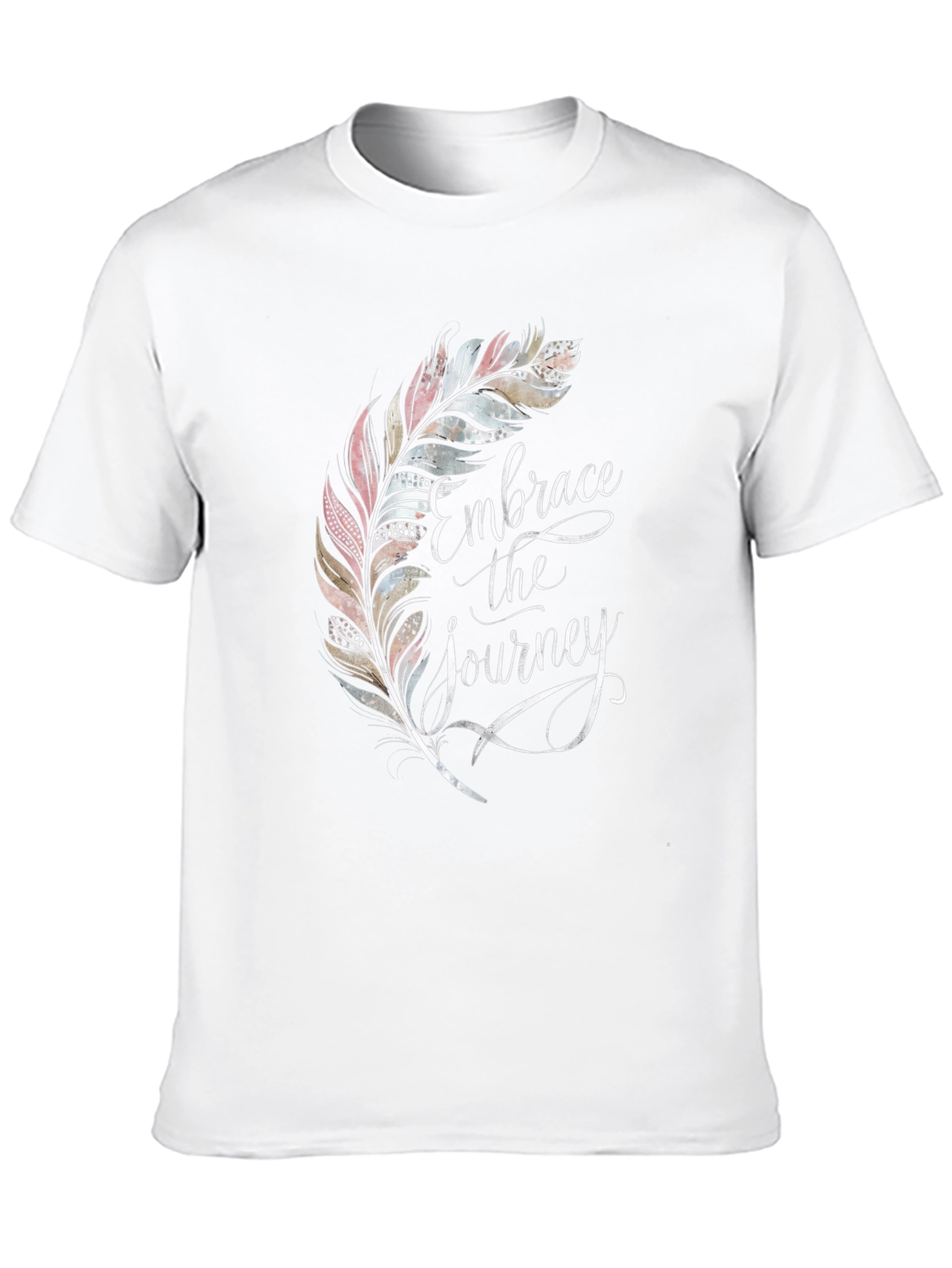 Embrace the Journey Feather Graphic T-Shirt