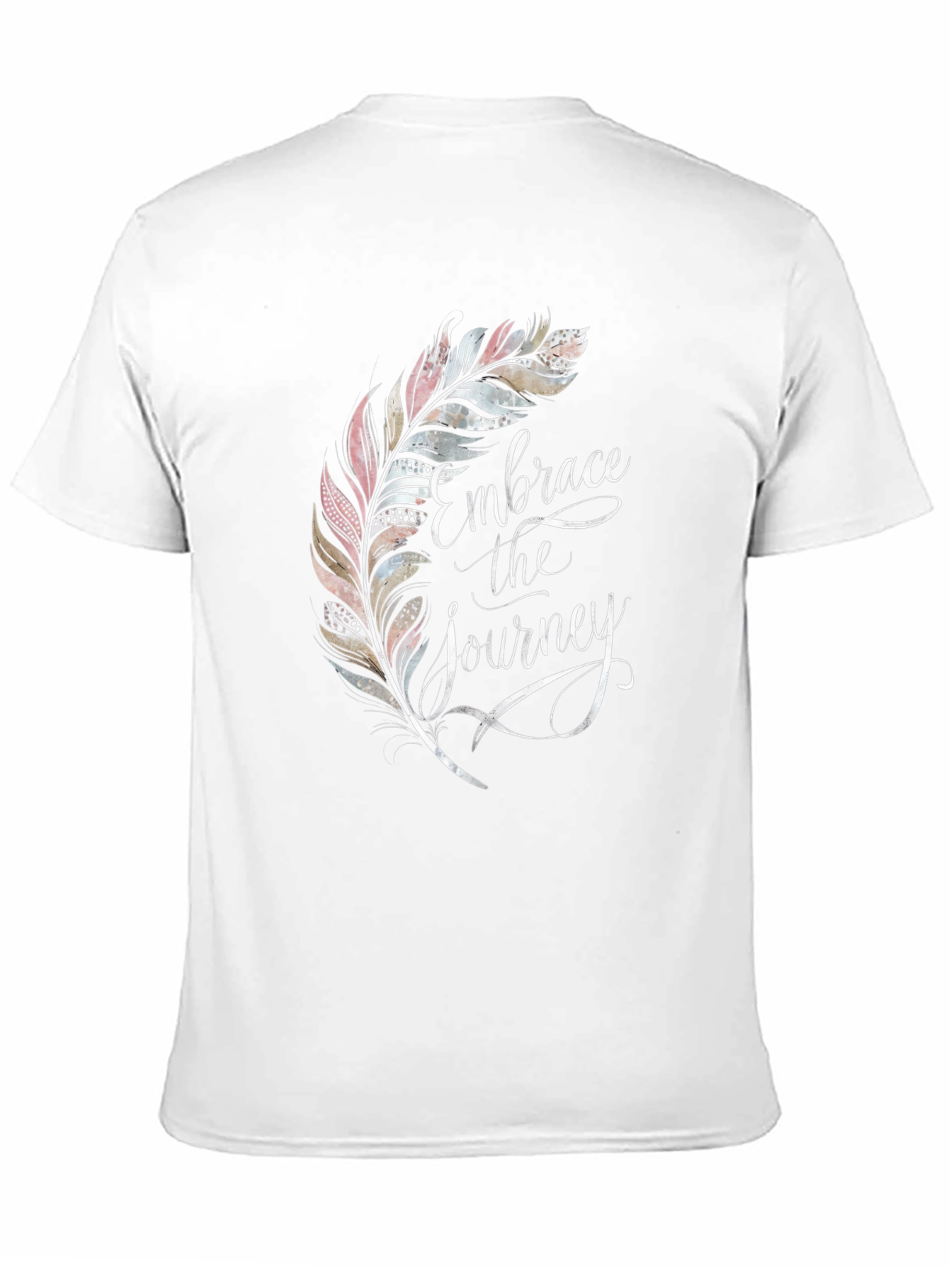Embrace the Journey Feather Graphic T-Shirt