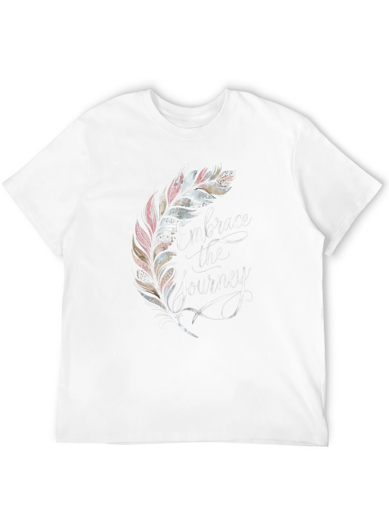 Embrace the Journey Feather Graphic T-Shirt
