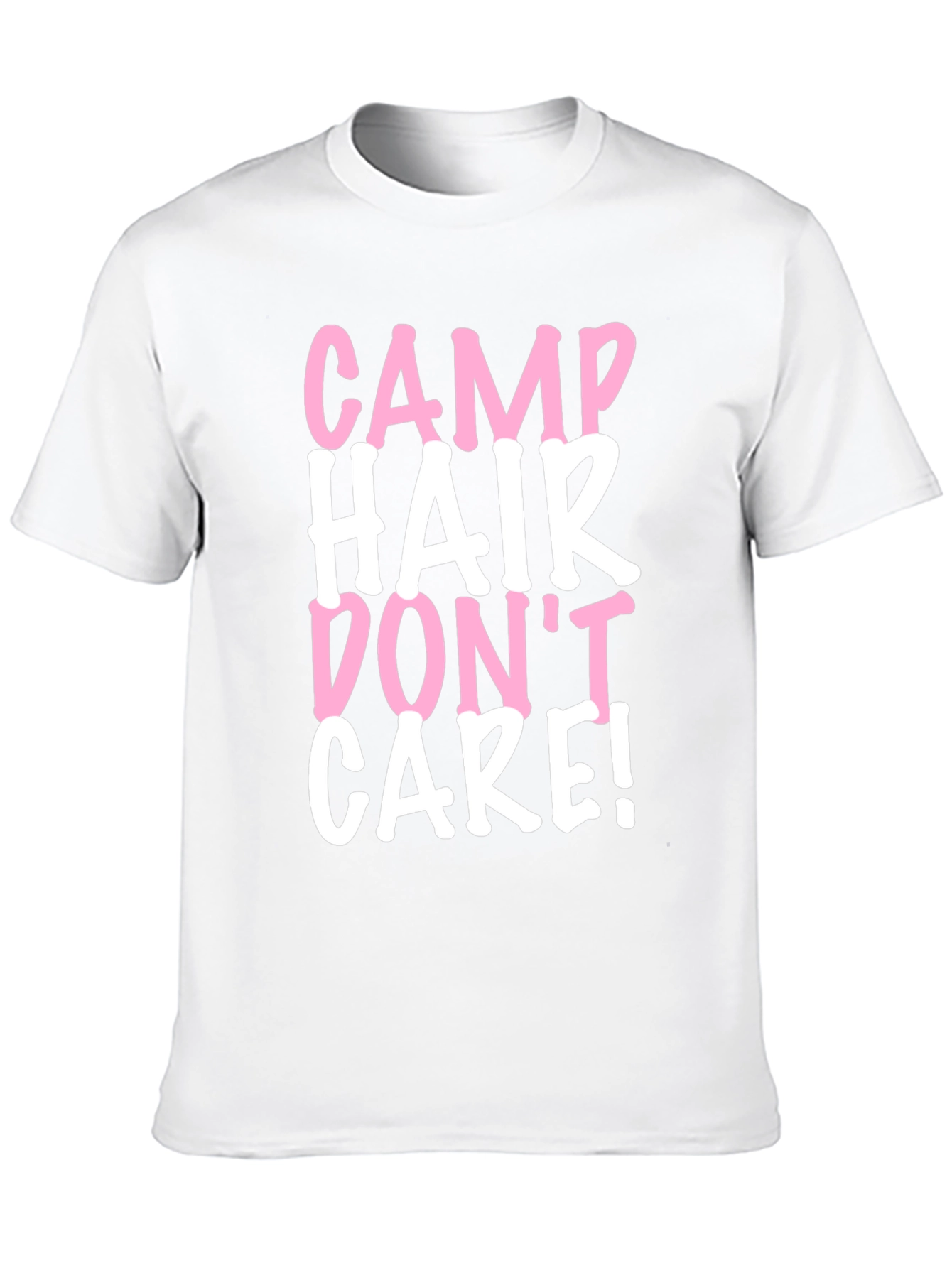 Camp Hair Dont Care Black Cotton Tee