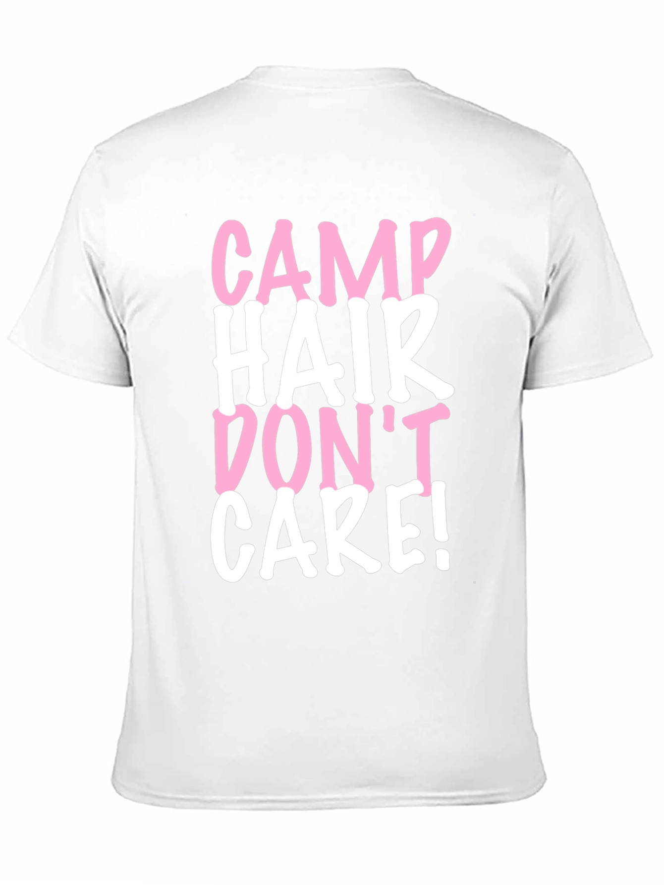 Camp Hair Dont Care Black Cotton Tee