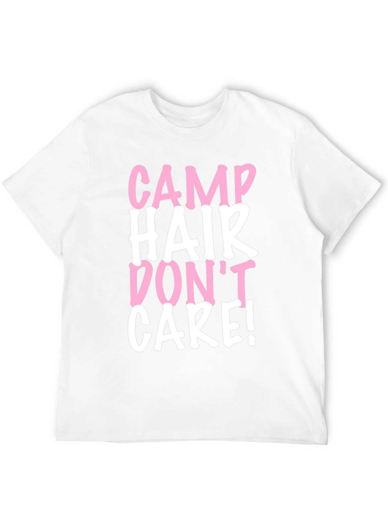 Camp Hair Dont Care Black Cotton Tee
