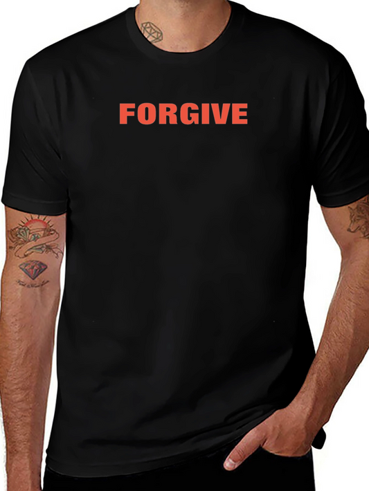 Forgive Graphic Print Crew Neck T-Shirt