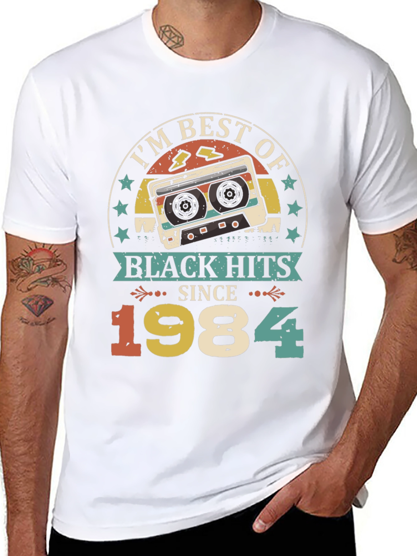 Retro Best of Black Hits Since 1984 Graphic Tee