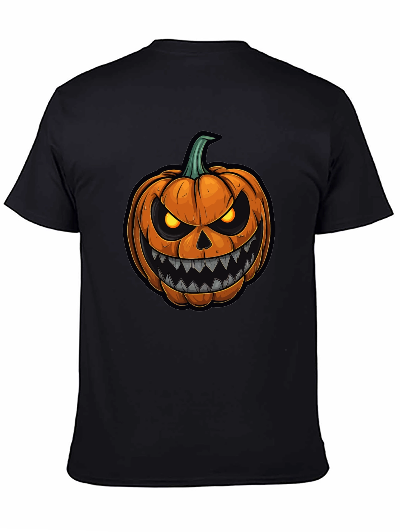 Mens Halloween Pumpkin Graphic Tee