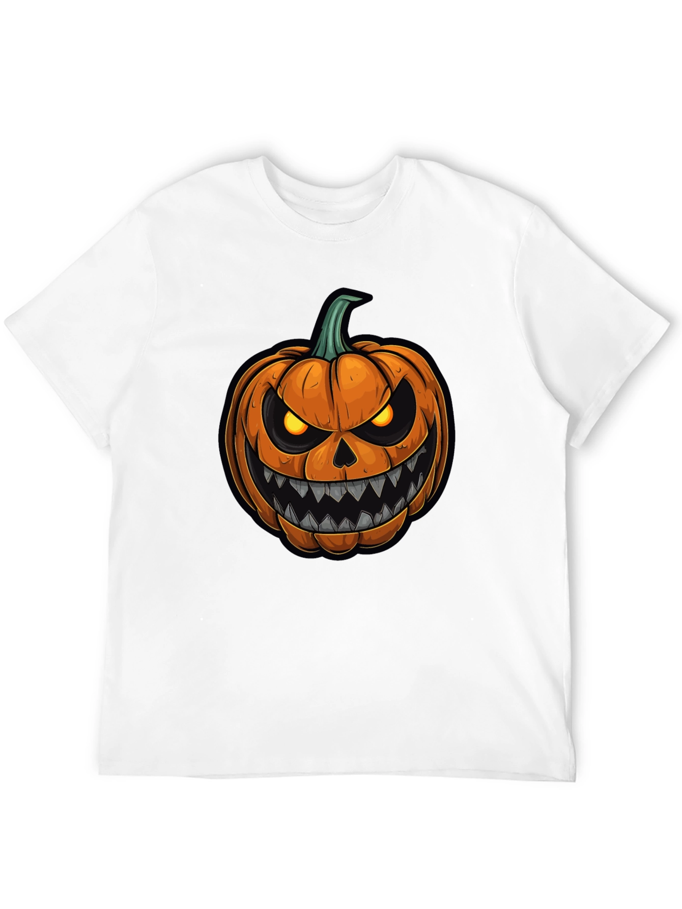 Mens Halloween Pumpkin Graphic Tee