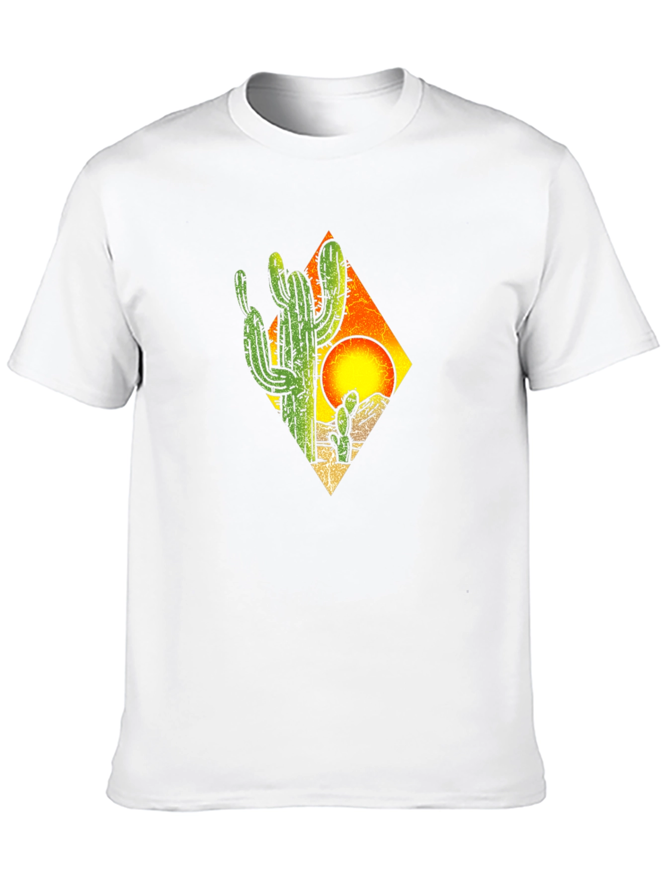 Cactus Sunset Graphic Tee - Desert Style
