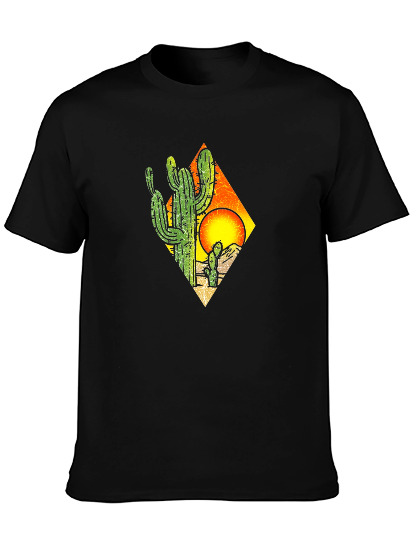 Cactus Sunset Graphic Tee - Desert Style