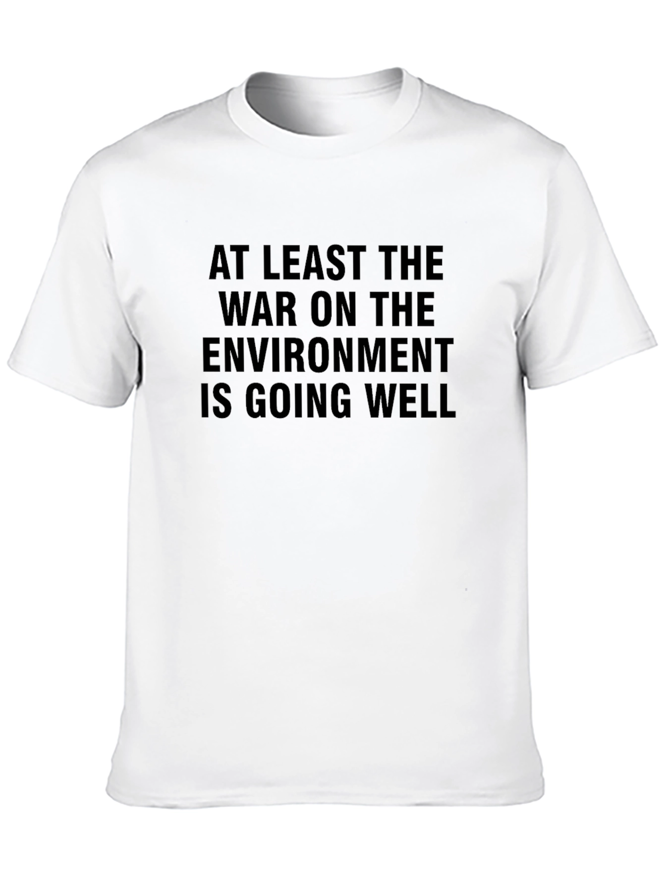 Sarcastic Environmental Statement Black T-Shirt