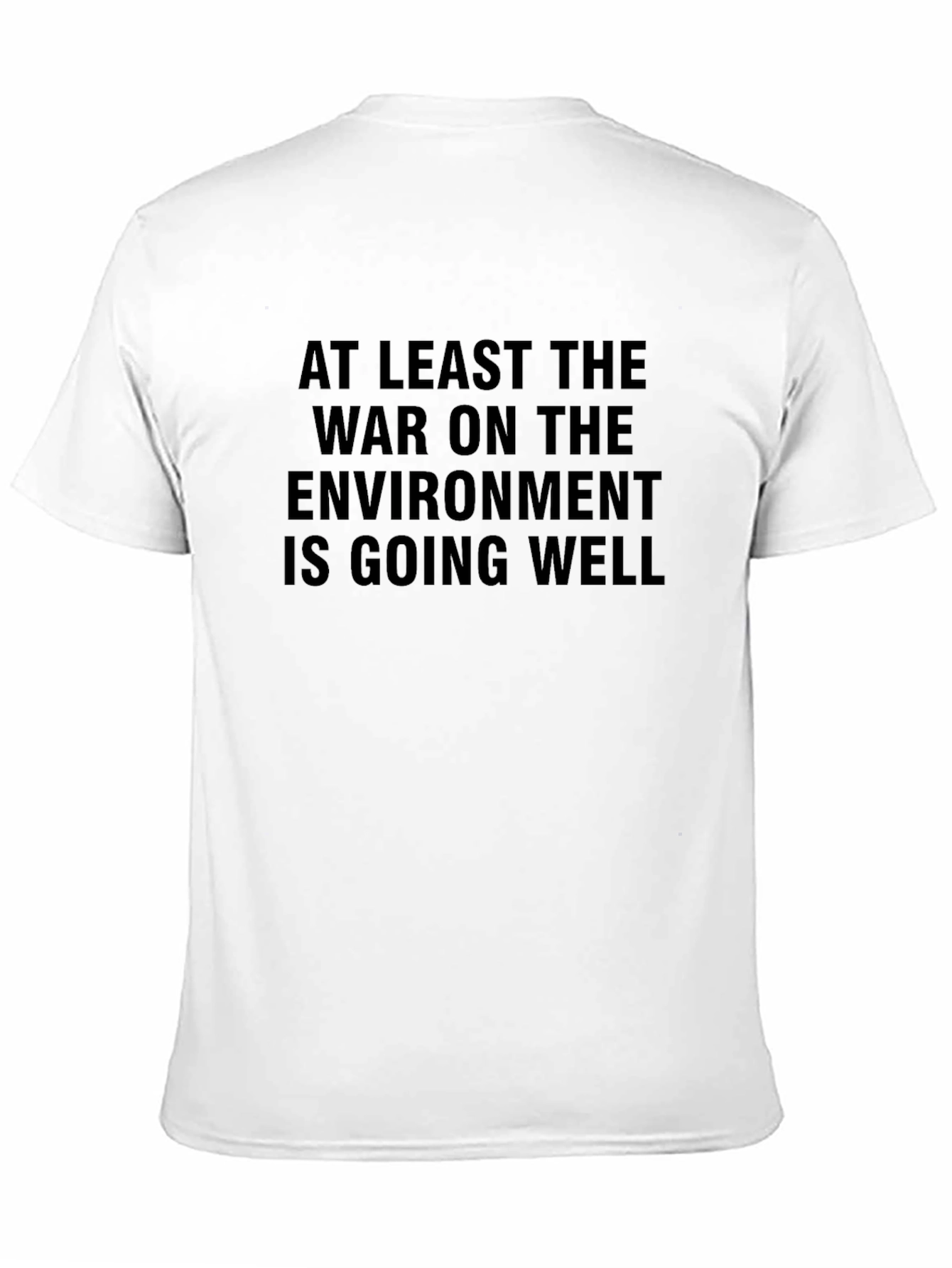 Sarcastic Environmental Statement Black T-Shirt
