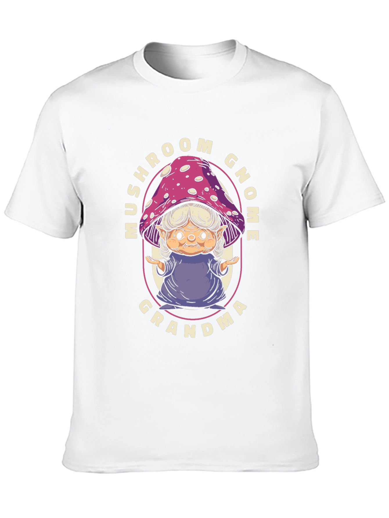 Mushroom Gnome Grandma T-Shirt - Whimsical Graphic Tee