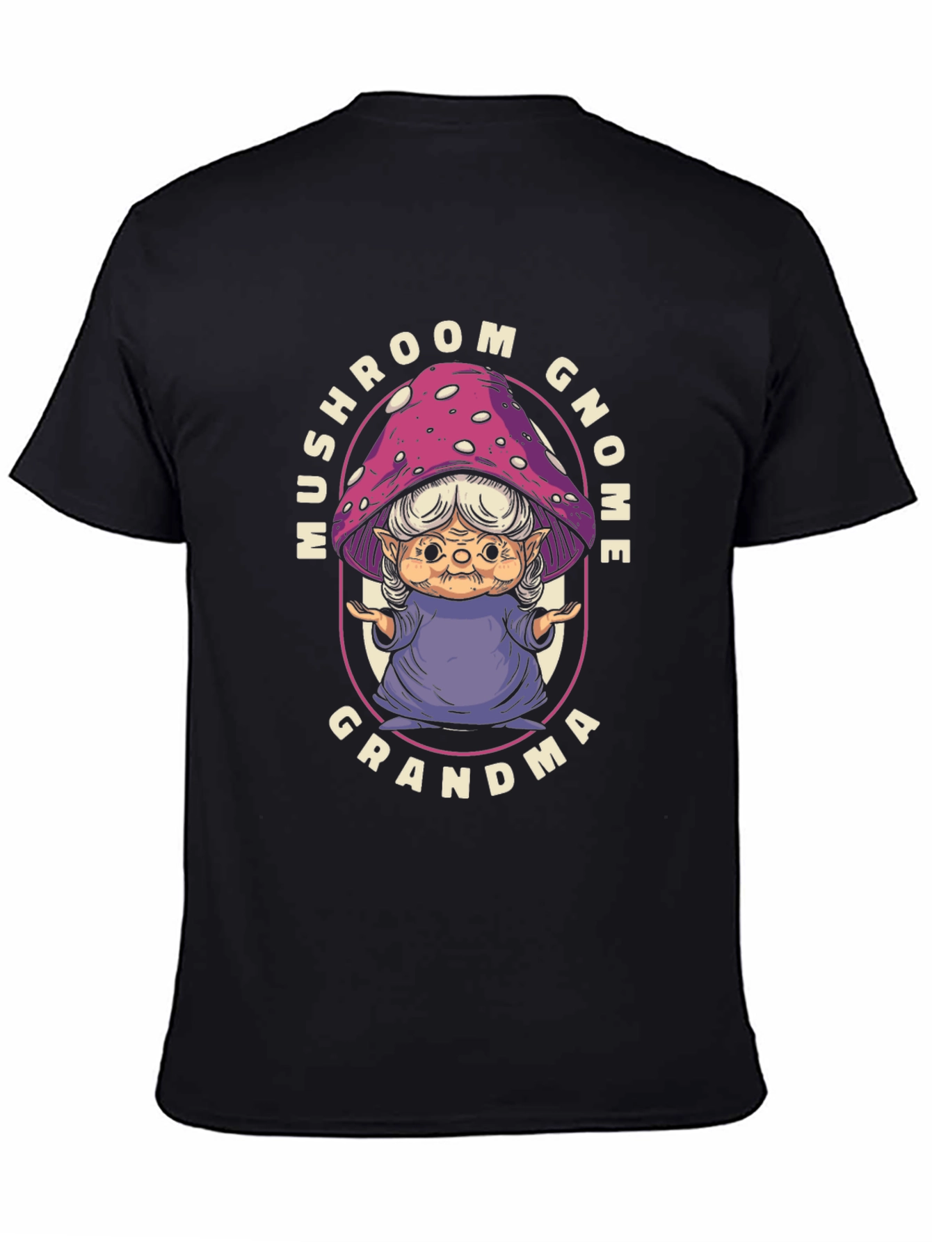 Mushroom Gnome Grandma T-Shirt - Whimsical Graphic Tee