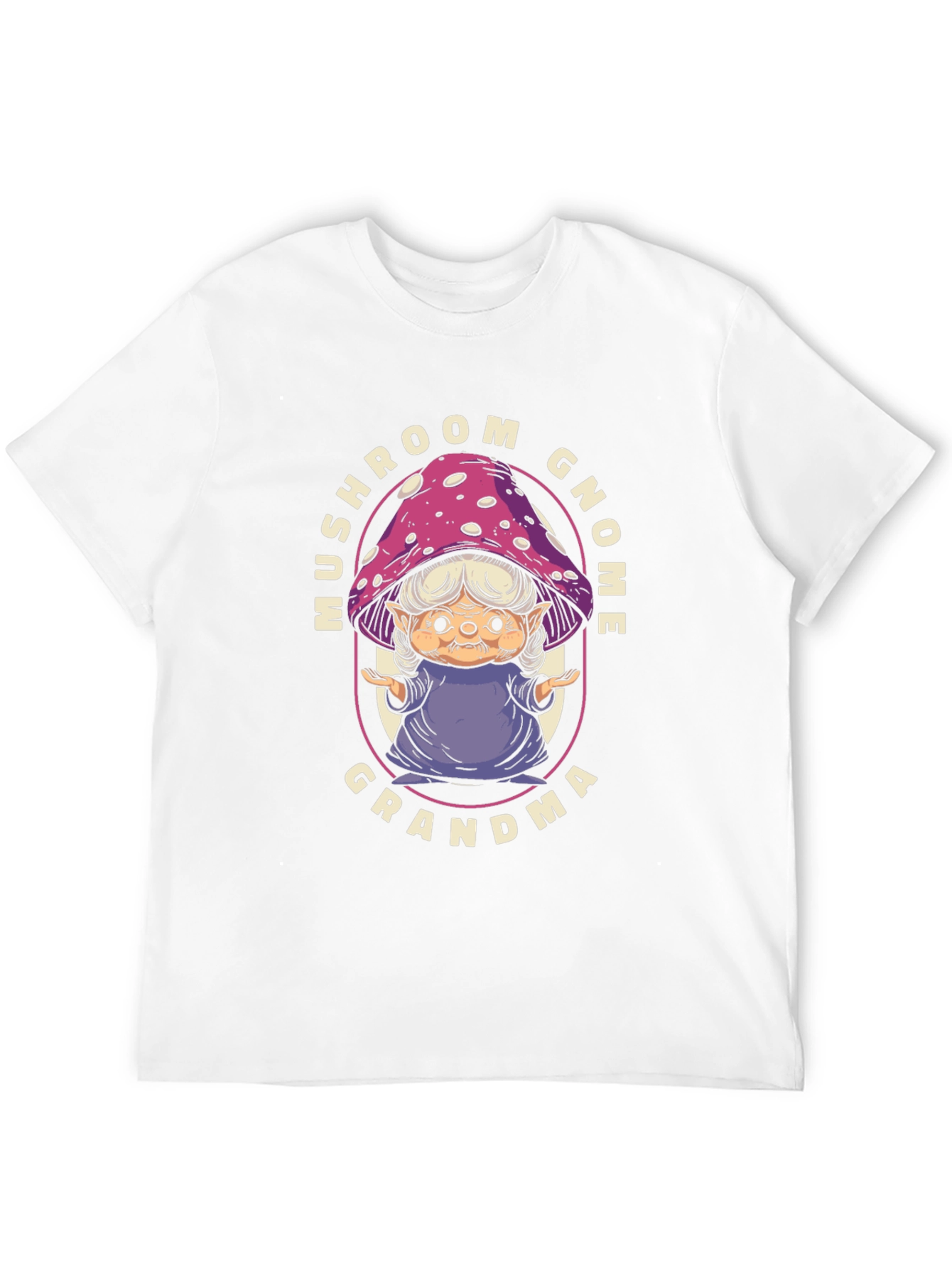 Mushroom Gnome Grandma T-Shirt - Whimsical Graphic Tee