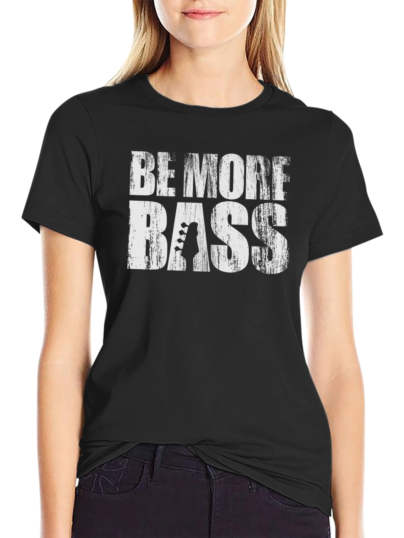 Be More Bass Black Graphic T-Shirt