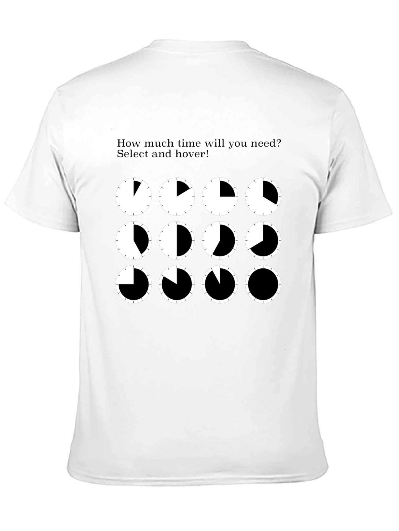 Time Picker Graphic Tee - Fun Coding T-Shirt
