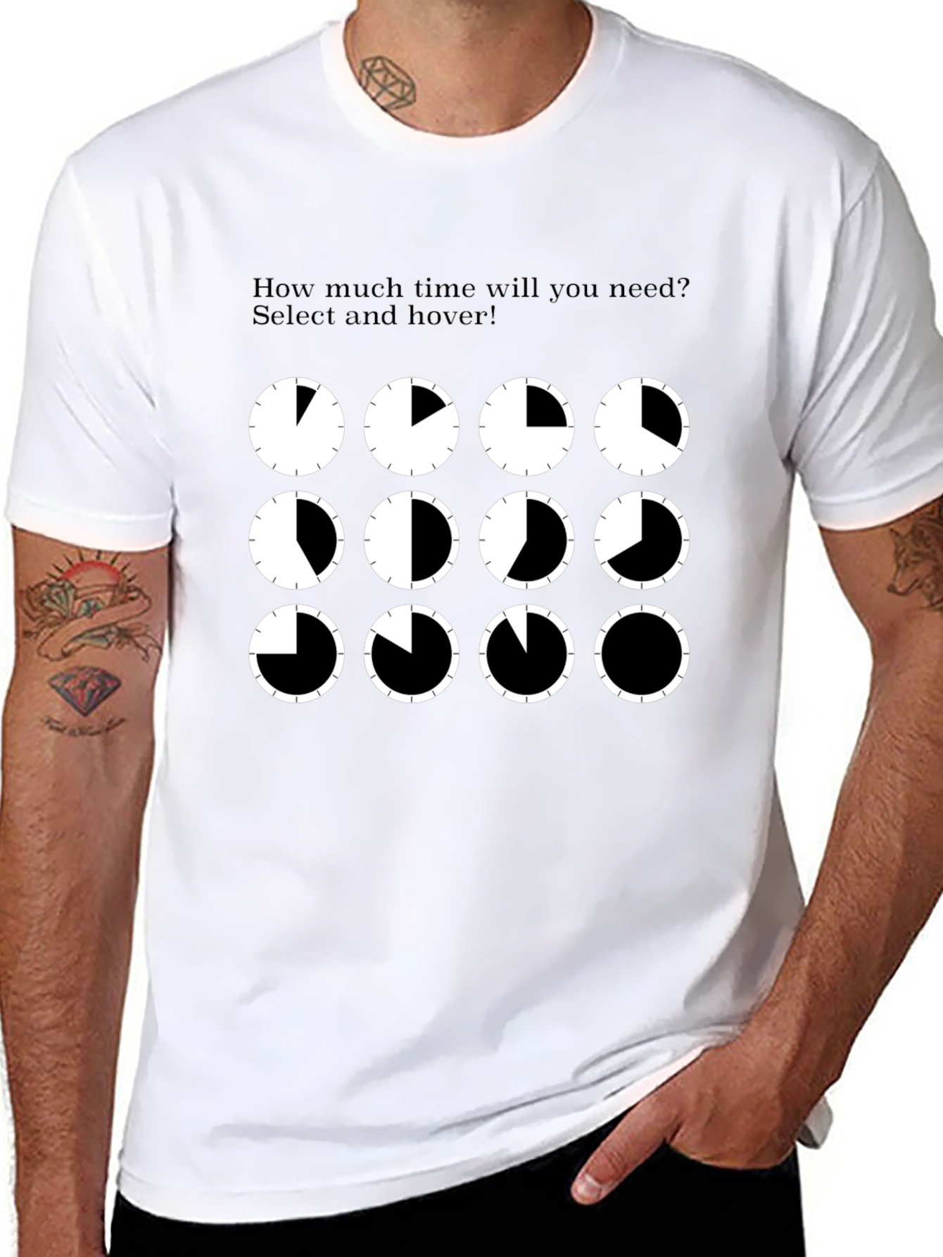 Time Picker Graphic Tee - Fun Coding T-Shirt