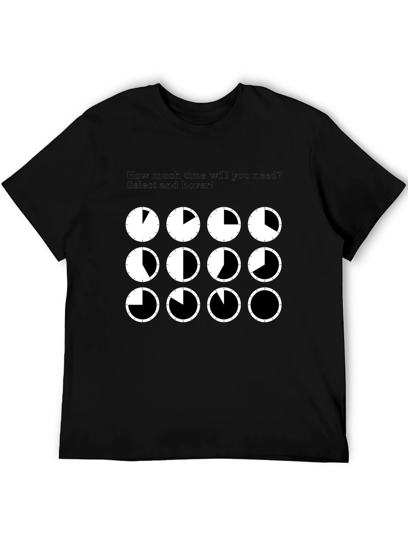 Time Picker Graphic Tee - Fun Coding T-Shirt